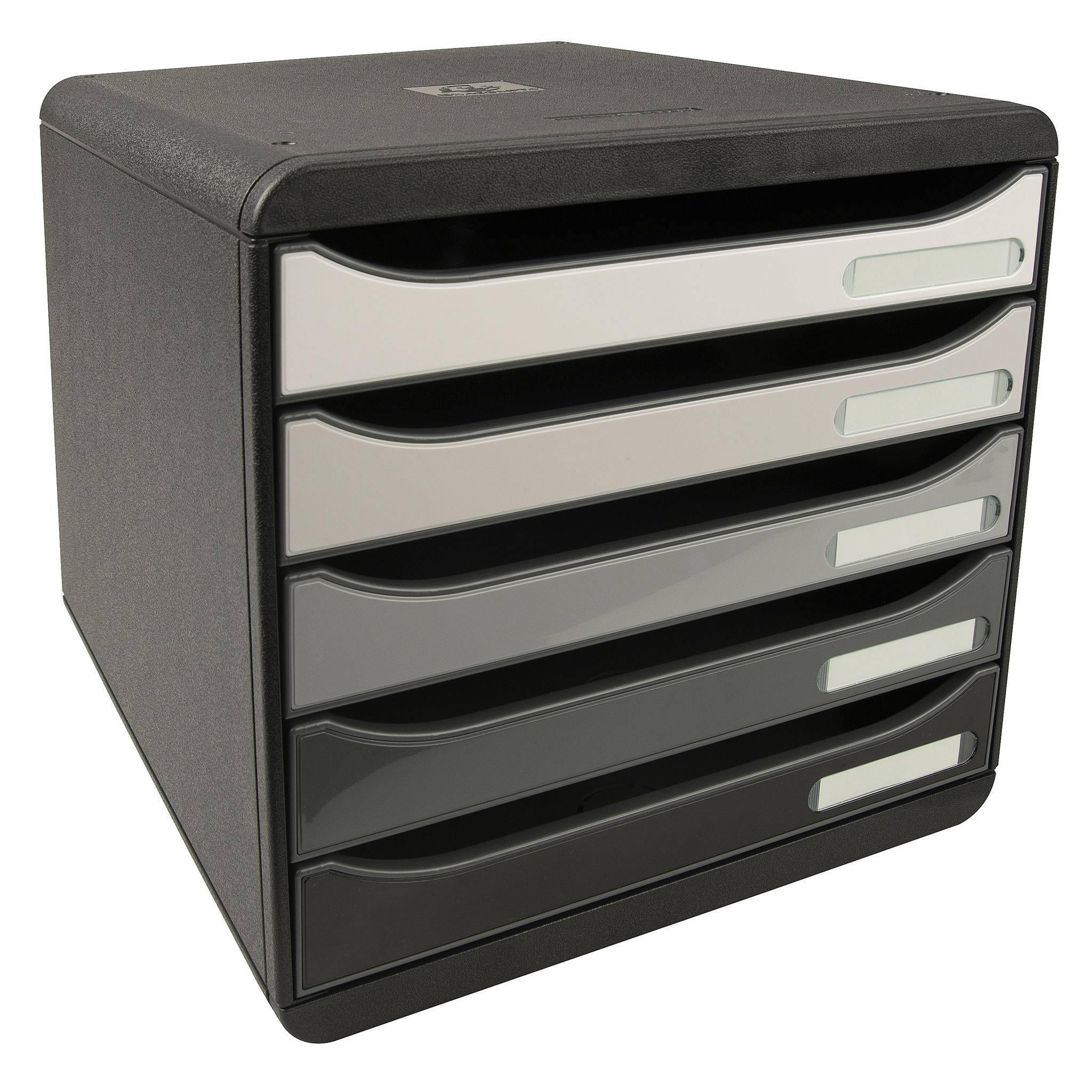 Exacompta Schubladenbox Big Box Plus 5 offene Schubladen Grau 3097294D