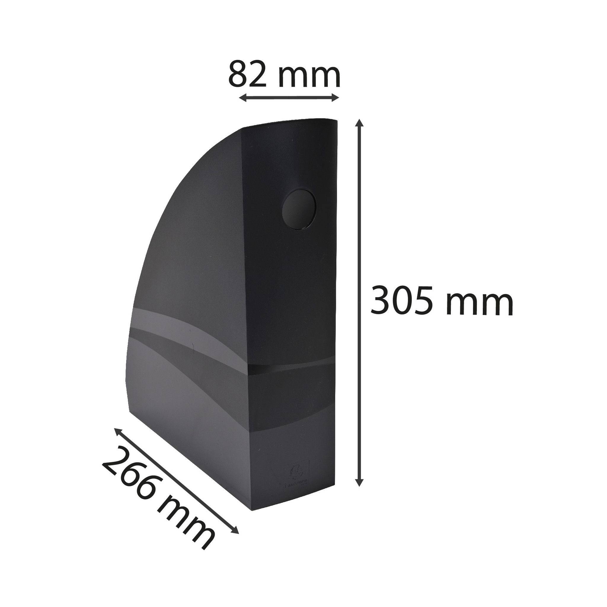 Exacompta 6x Stehsammler MAG-CUBE, ECOBlack - Schwarz - 182014D