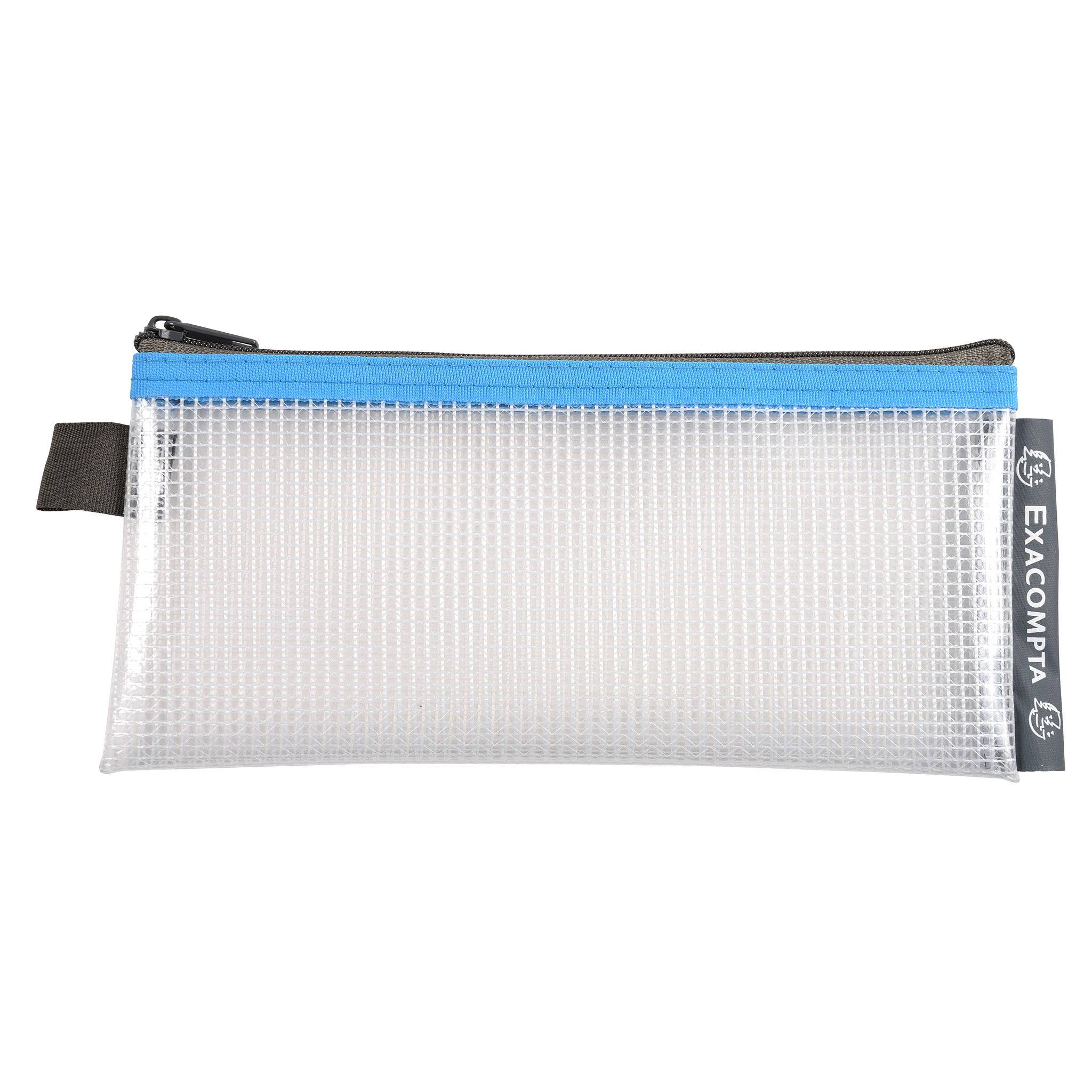 Exacompta 10x Tasche EVA + Reißverschluss, flexibel PP, 8x18cm, sortiert, 34110E