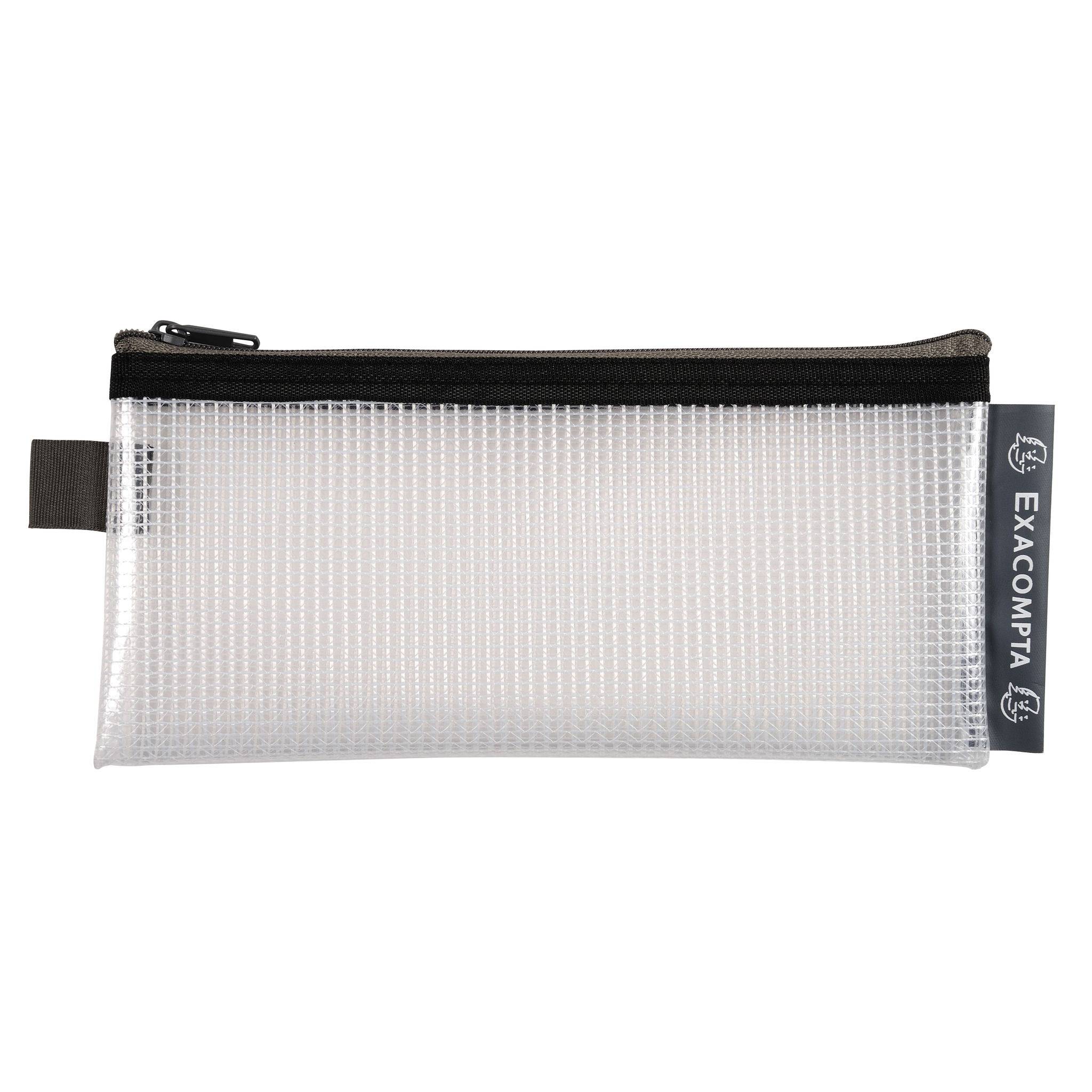 Exacompta 10x Tasche EVA + Reißverschluss, flexibel PP, 8x18cm, sortiert, 34110E