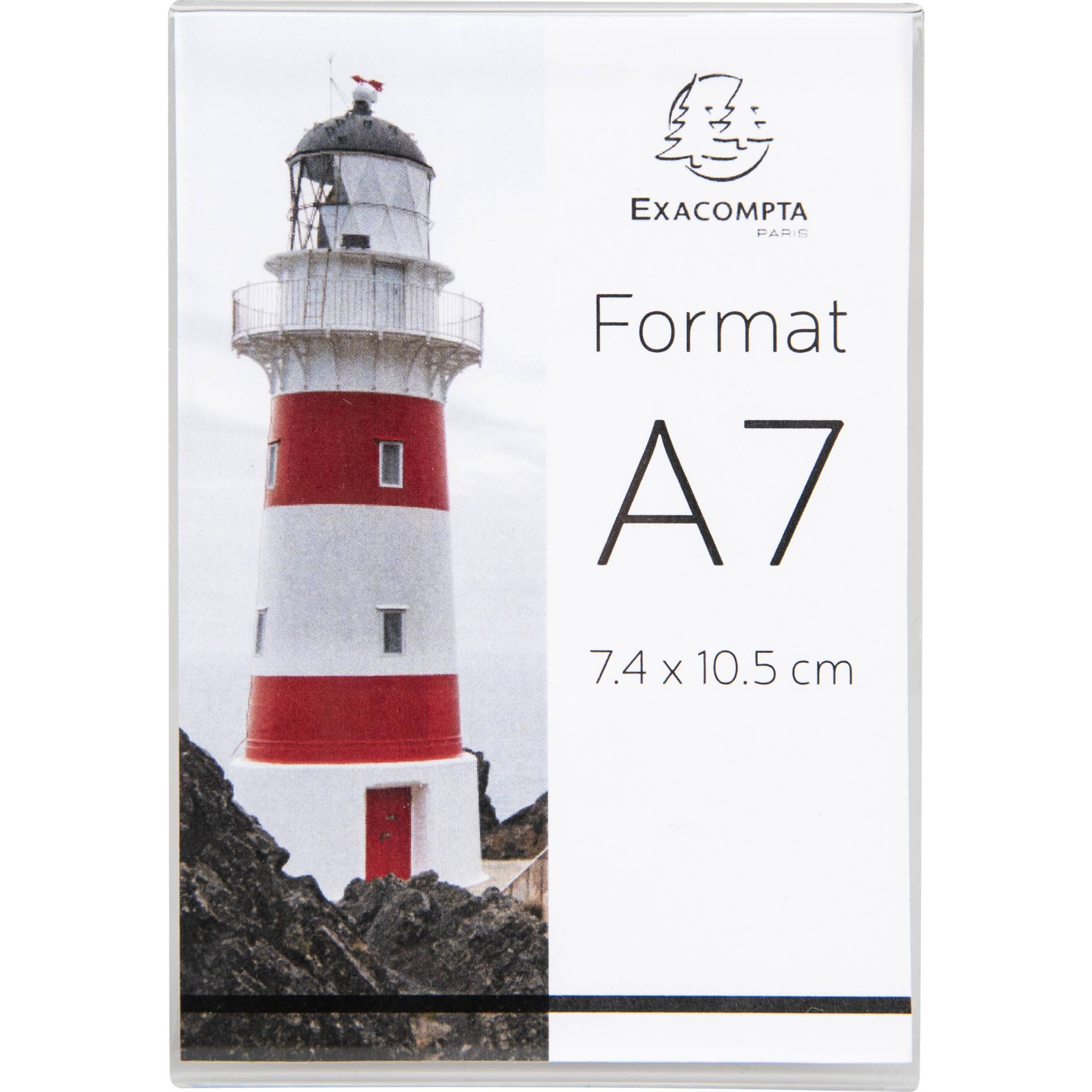 Exacompta 10x Exacpmpta Set 10 Tischaufstellern A7 Hochformat Kristall 87058HD