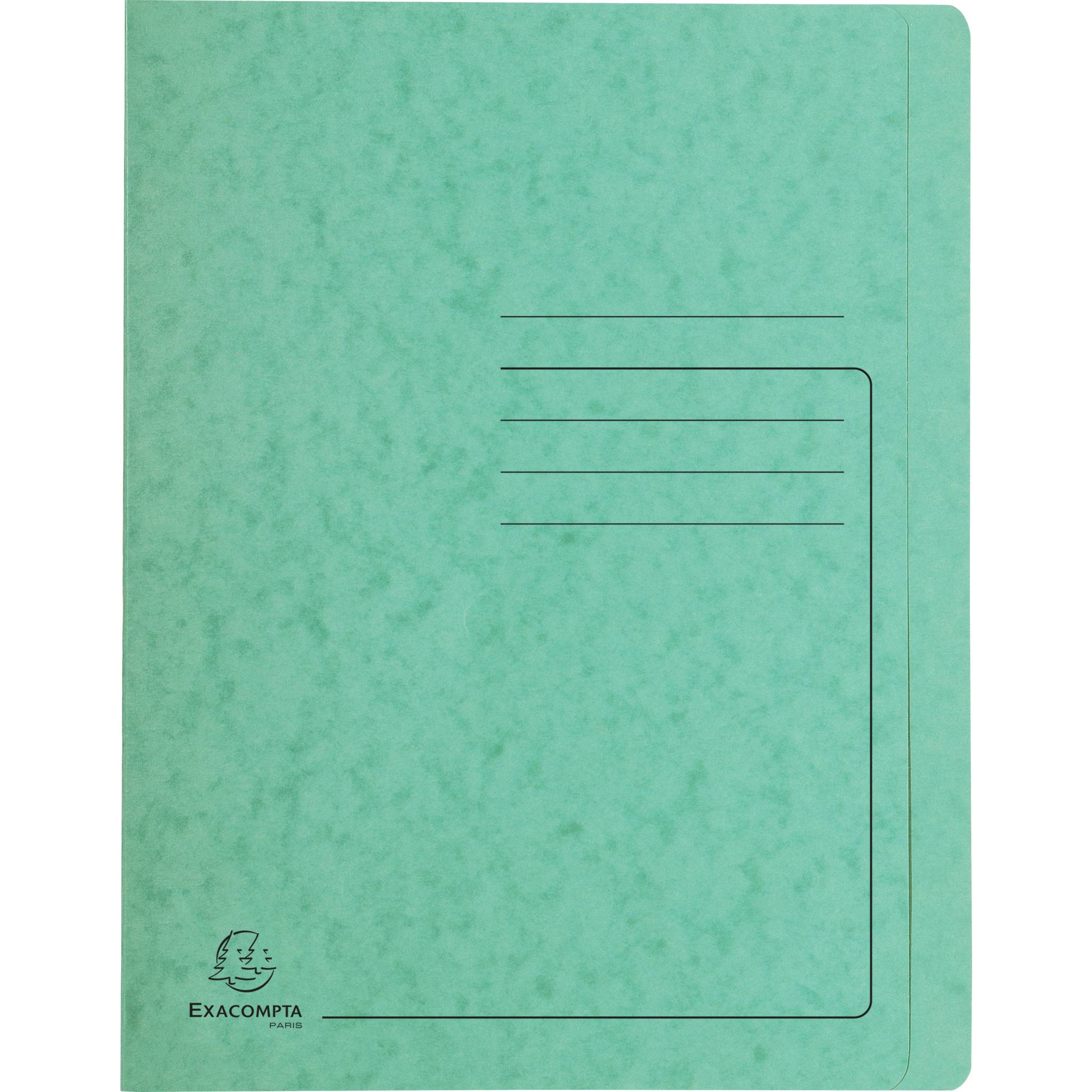 Exacompta 25x Schnellhefter aus Colorspan 355g/m2, A4 - Grün - 39993E