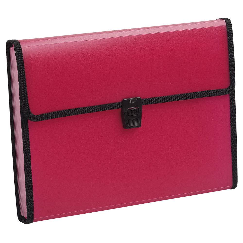 Exacompta 5x Fächermappe + Verschluss, 13 Fächer, A4, , sortiert, 55989E