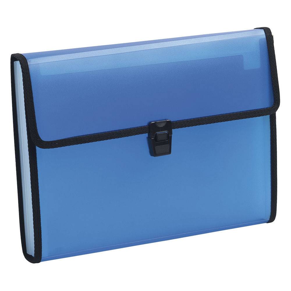 Exacompta 5x Fächermappe + Verschluss, 13 Fächer, A4, , sortiert, 55989E