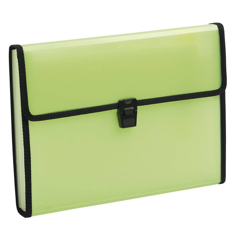 Exacompta 5x Fächermappe + Verschluss, 13 Fächer, A4, , sortiert, 55989E