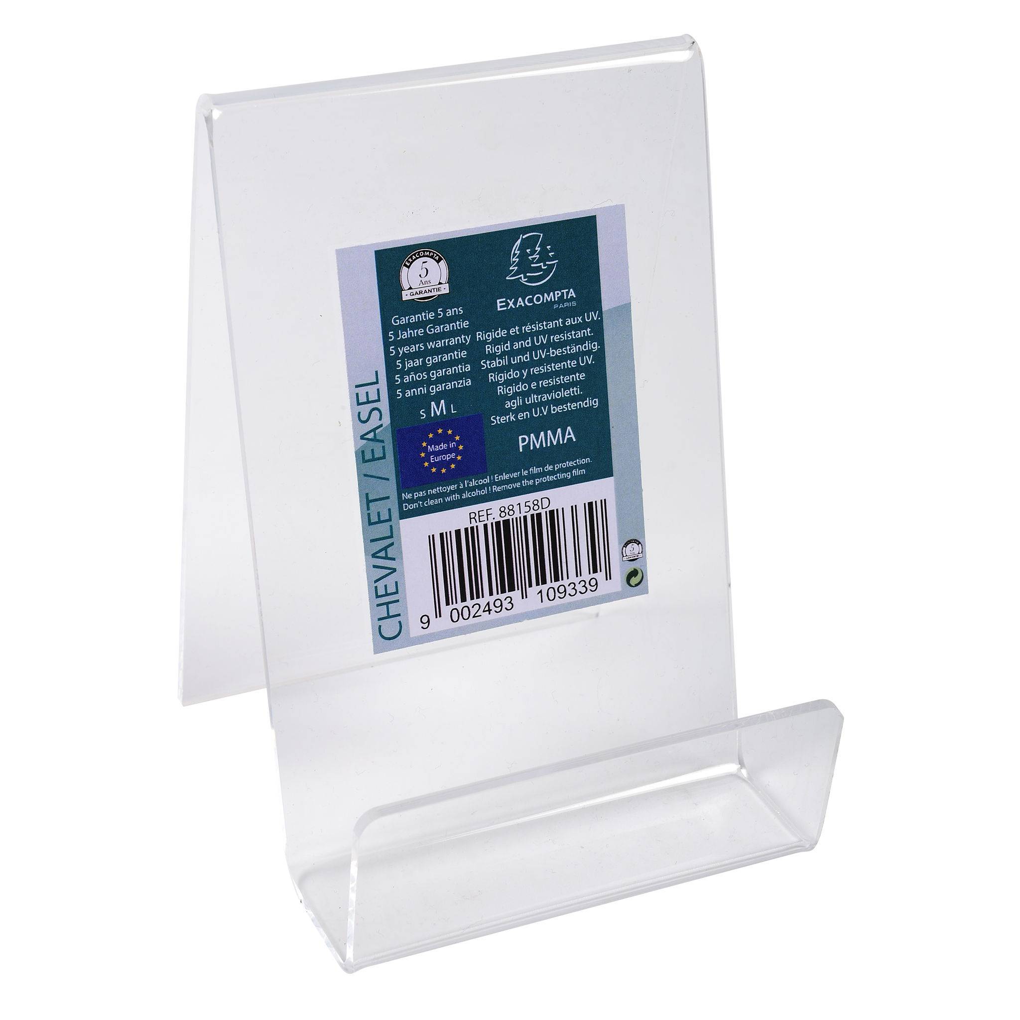 Exacompta 10x Tischaufsteller für A7, PMMA, Exacryl - Kristall - 88158D