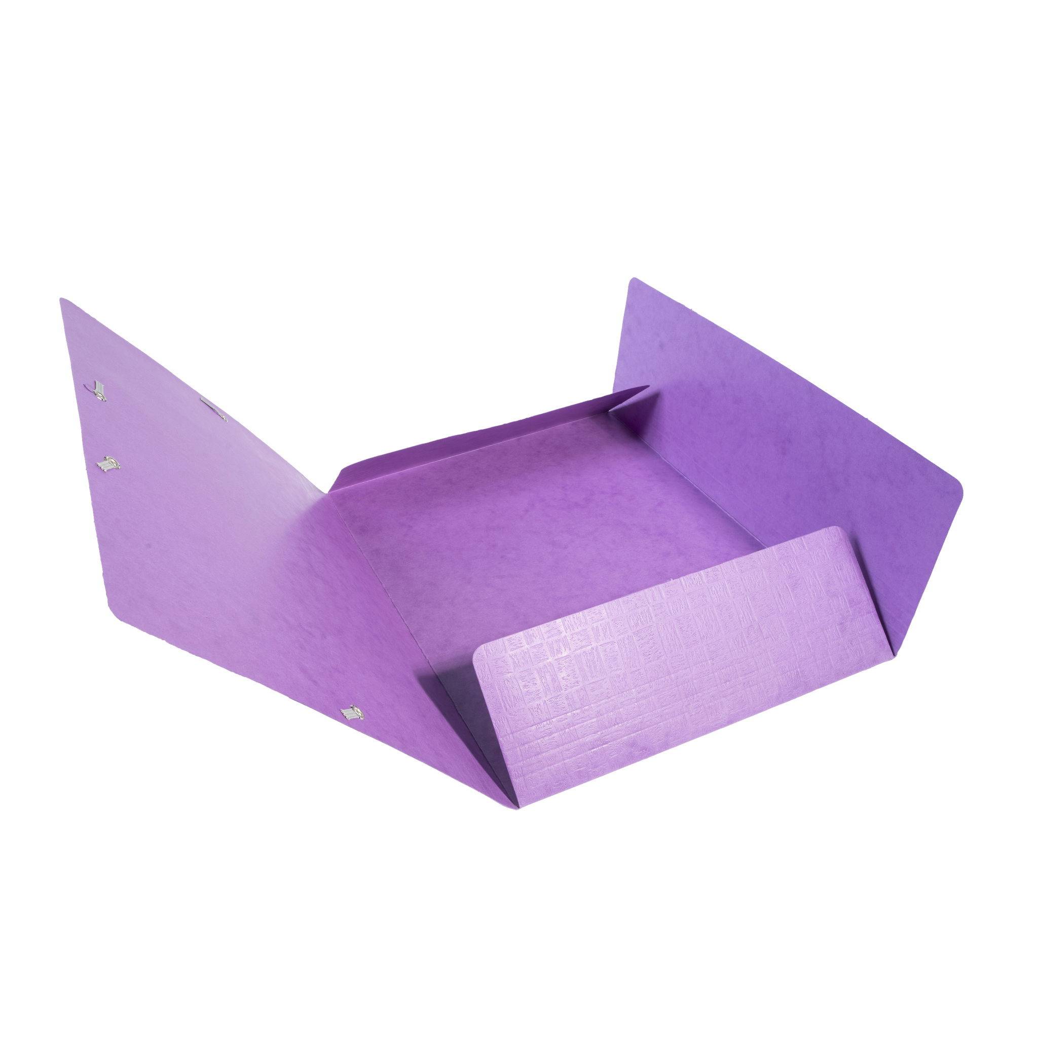 Exacompta 25x Sammelmappe +Gummizug 3 Klappen Karton 600g A4 MAXI Violett 55957E