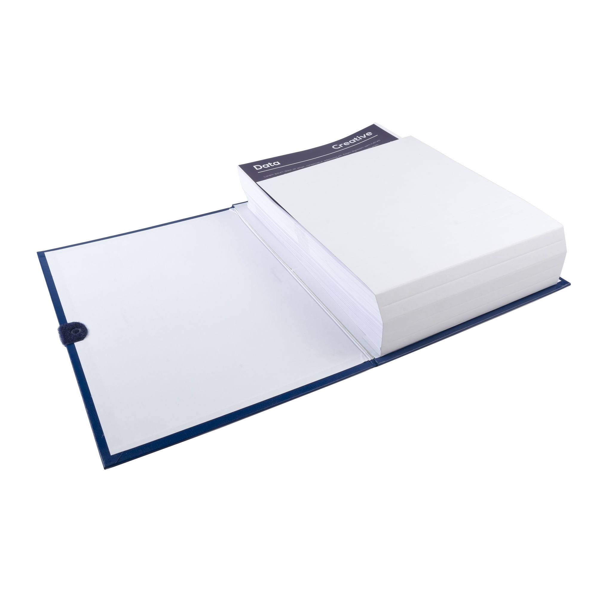 Exacompta 10x Dokumentenmappe dehnbar 1 Klappe Balacronbezug A4 Dunkelblau 626E