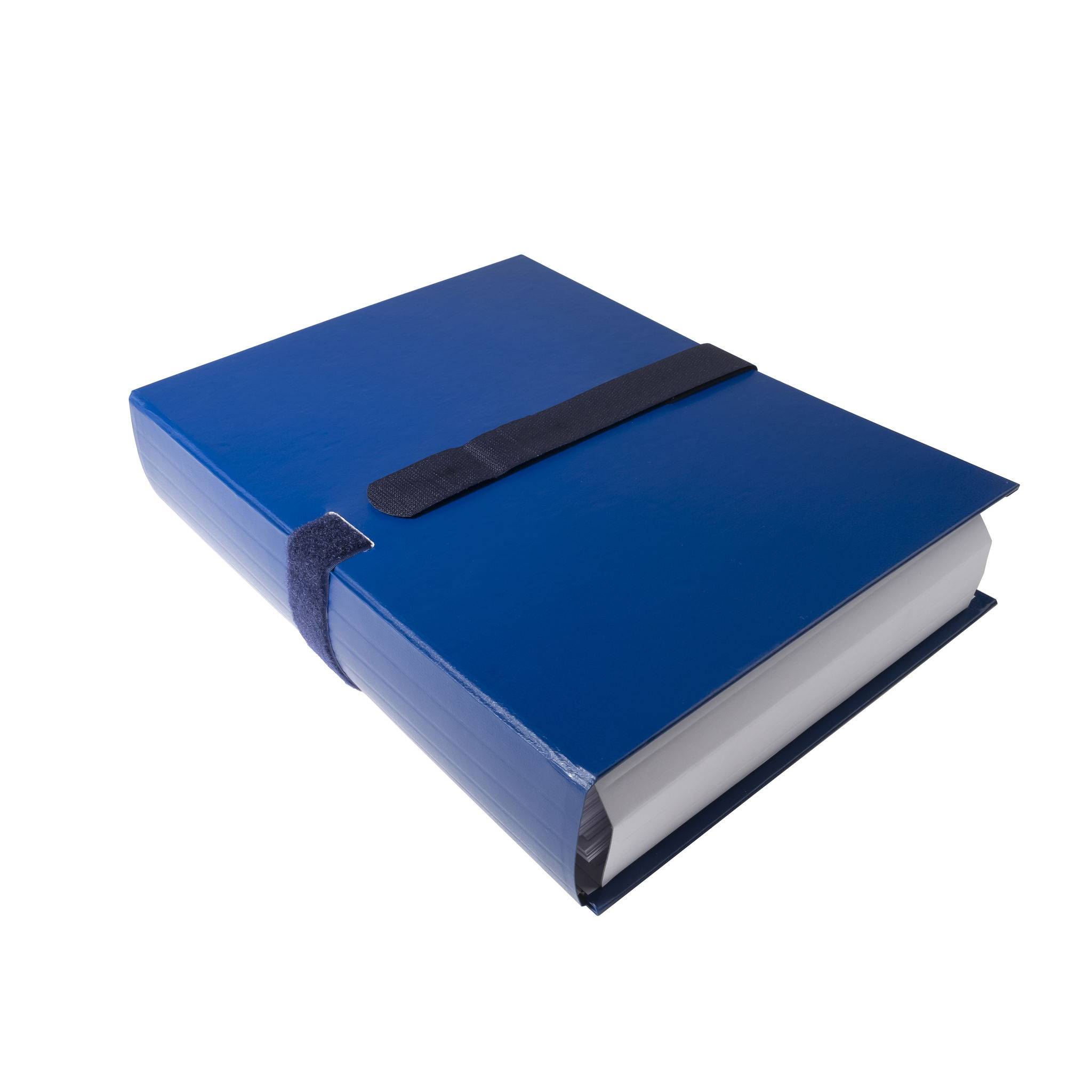 Exacompta 10x Dokumentenmappe dehnbar 1 Klappe Balacronbezug A4 Dunkelblau 626E