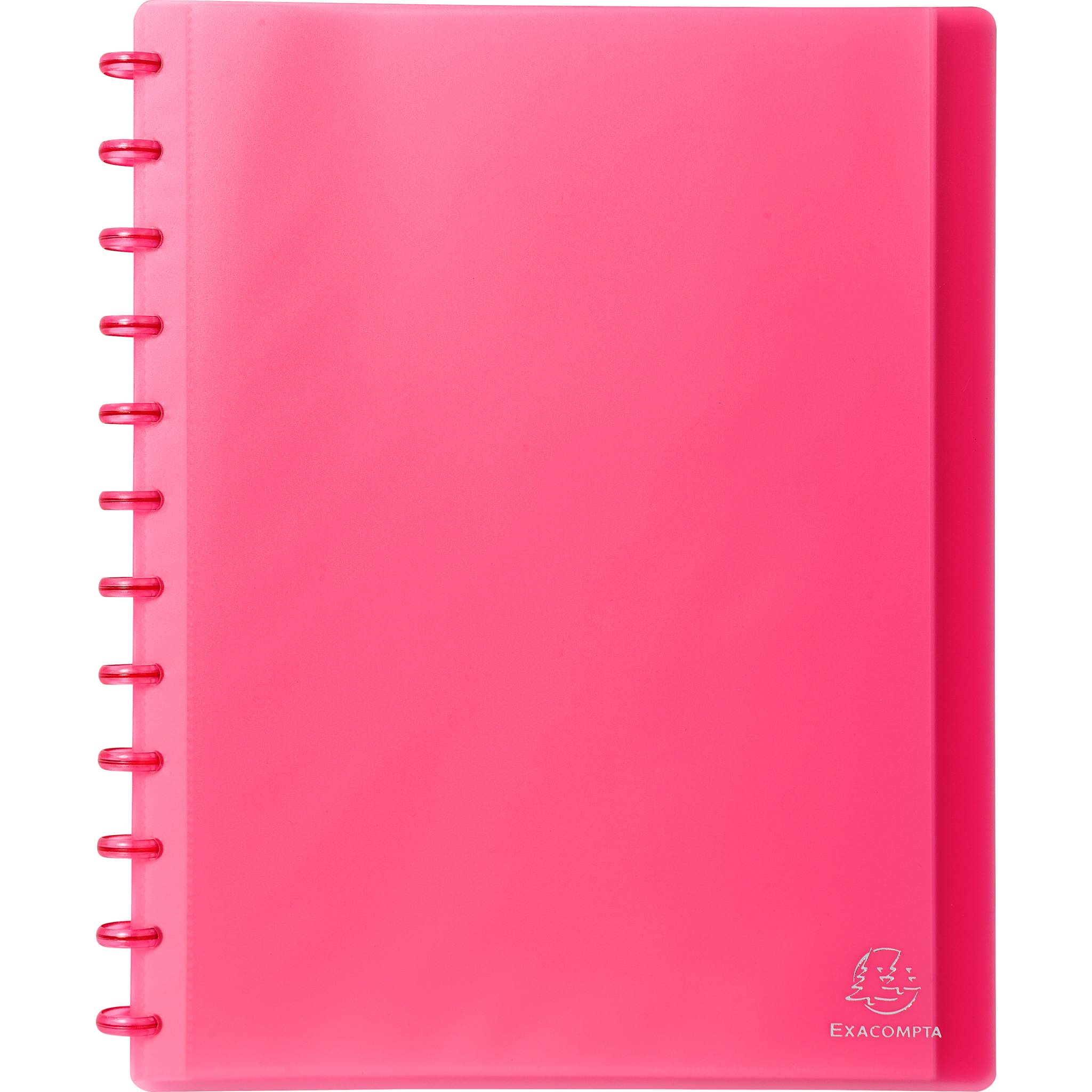 Exacompta 4x Sichtmappe aus PP 800µ, 30 herausnehmbare Hüllen, A4 - Rot - 86355E