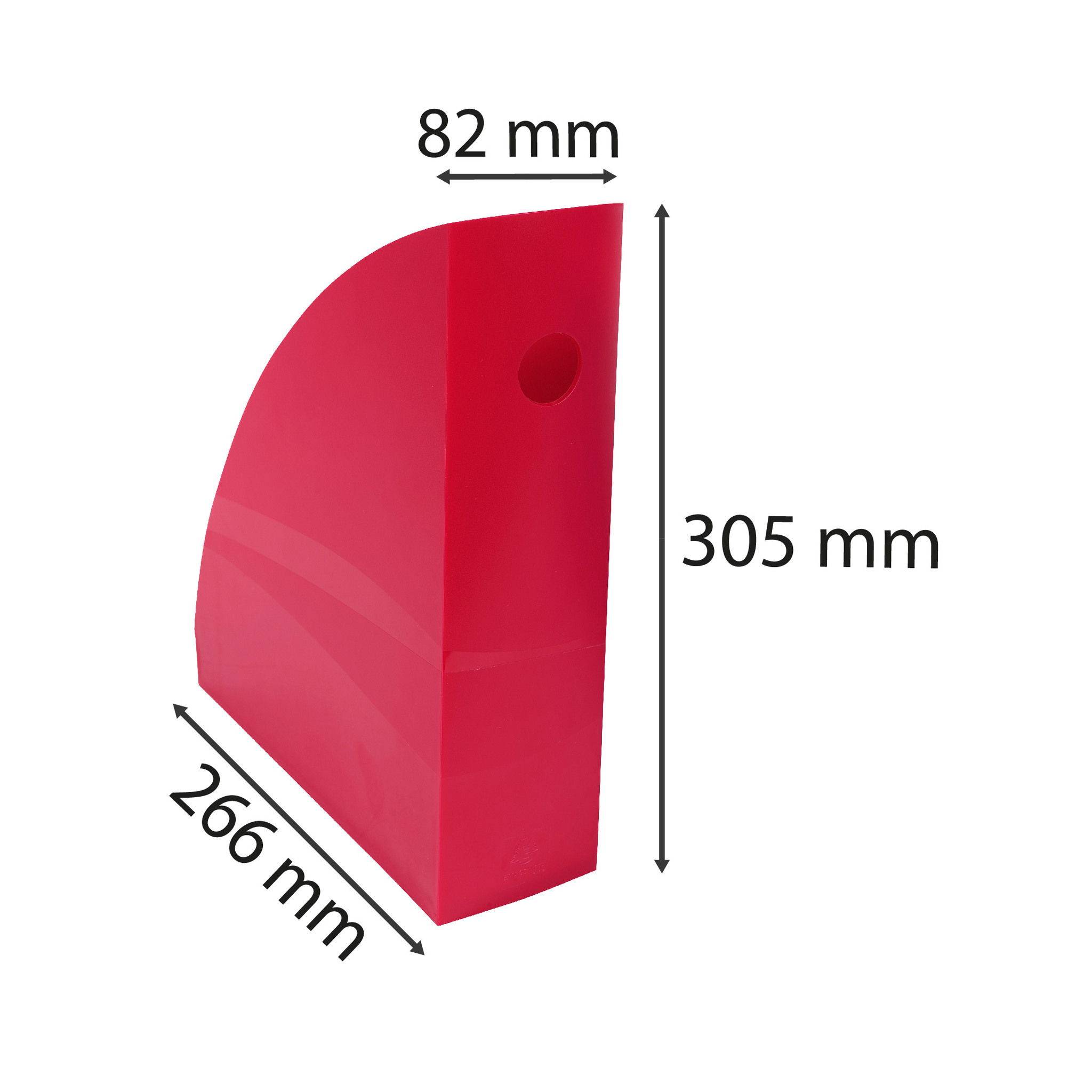 Exacompta 6x Stehsammler MAG-CUBE, Iderama - Himbeerfarben - 18284D