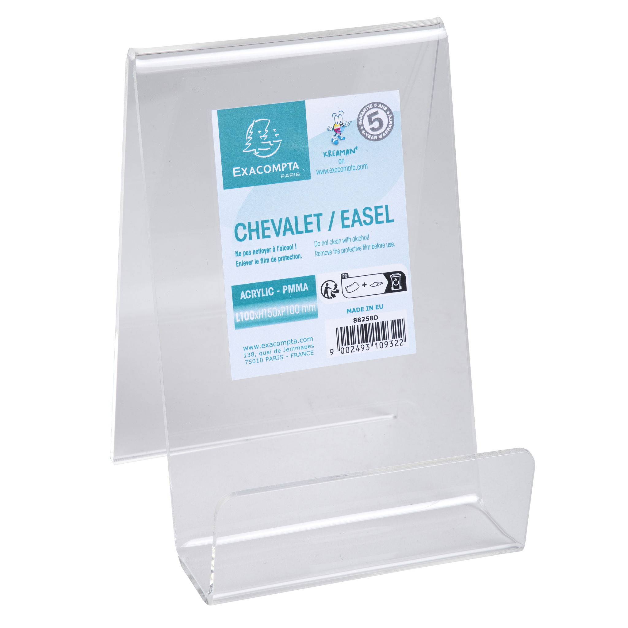 Exacompta 10x Tischaufsteller für A6, PMMA, Exacryl - Kristall - 88258D