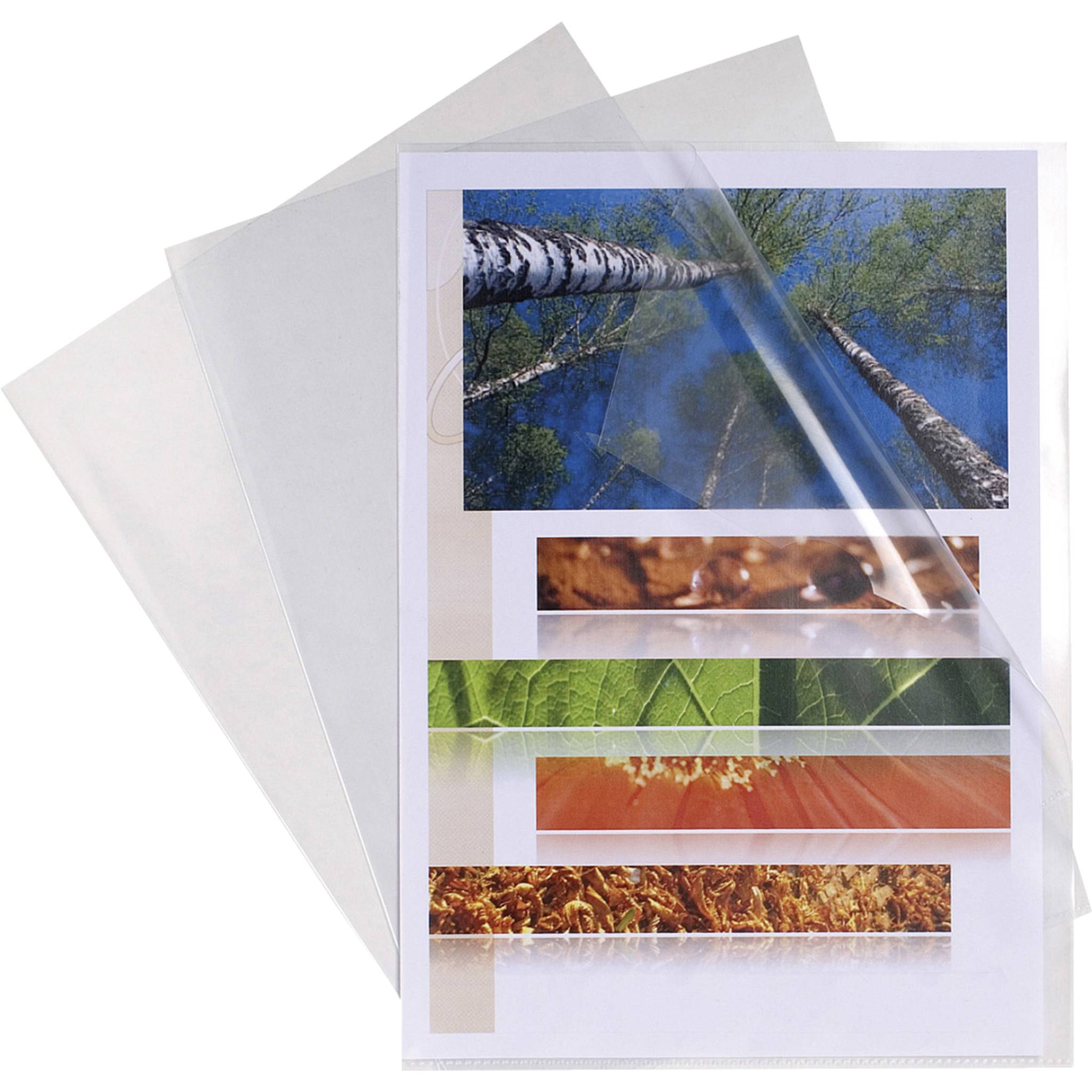 Exacompta 10x Pack 100 Aktenhüllen PP genarbt 1,2mm - A5 - Kristall - 58600E