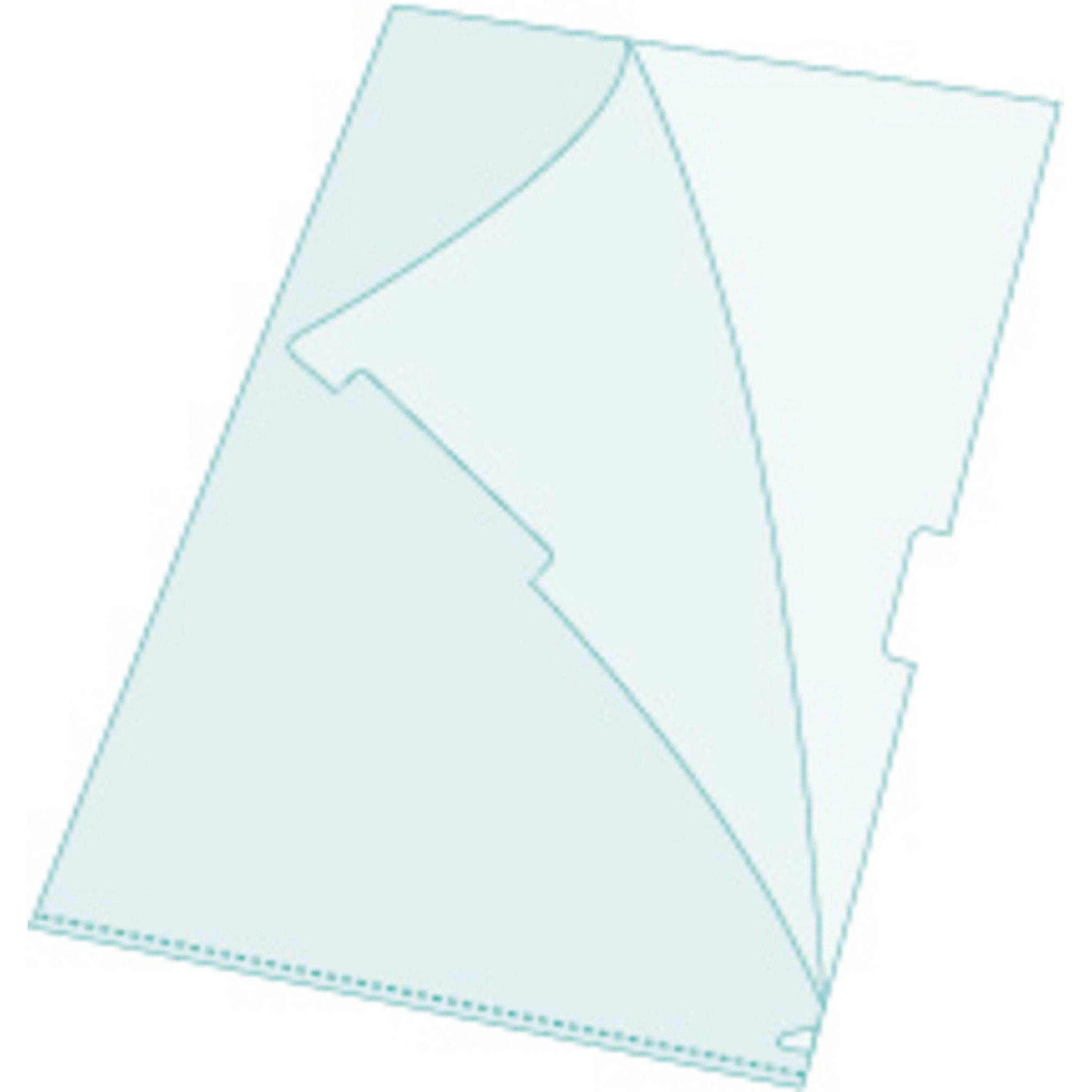 Exacompta 10x Pack 100 Aktenhüllen PP genarbt 1,2mm - A5 - Kristall - 58600E