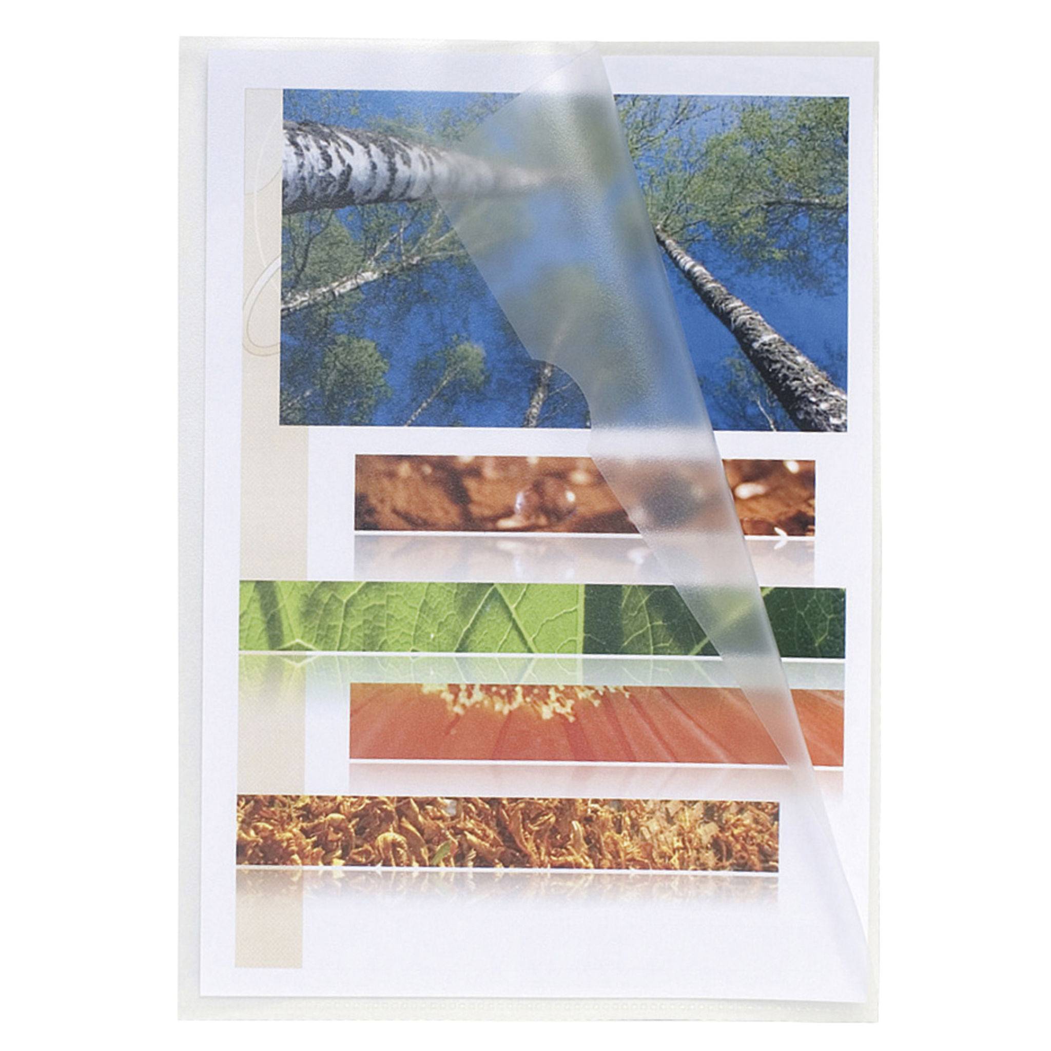 Exacompta 10x Pack 100 Aktenhüllen PP genarbt 1,2mm - A5 - Kristall - 58600E