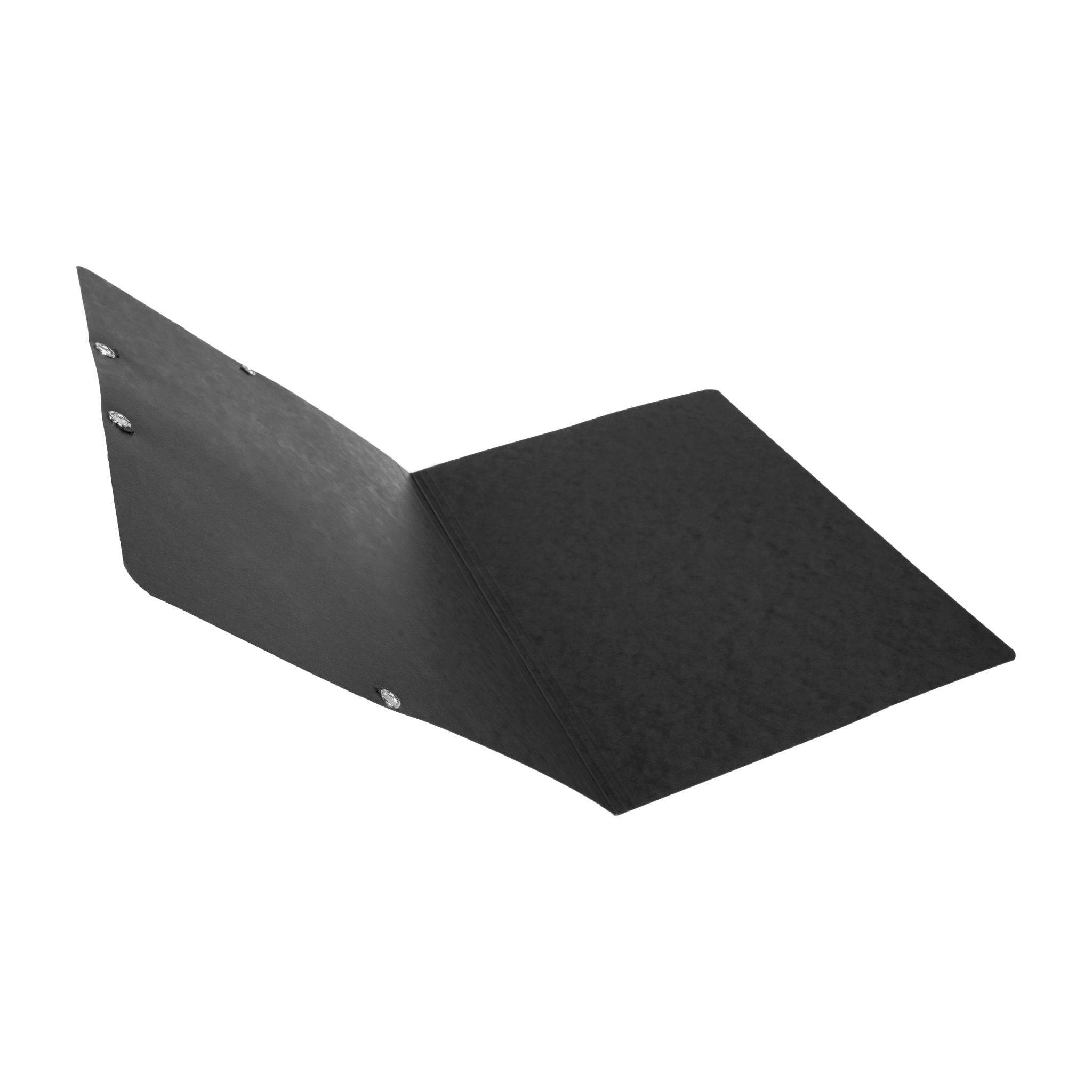 Exacompta 25x Eckspannmappe + Gummizug ohne Klappen, Karton, A4, Schwarz, 5561E