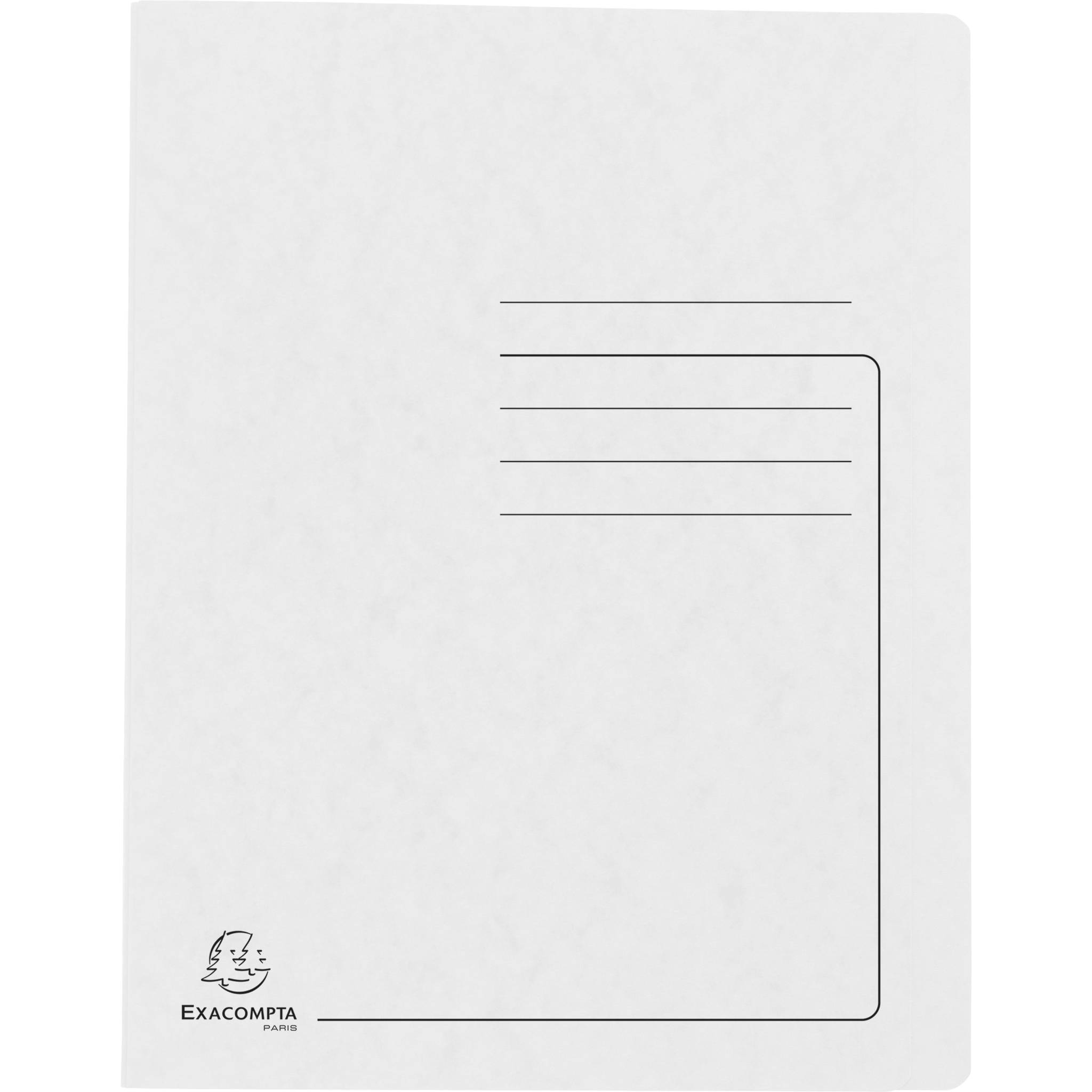 Exacompta 25x Schnellhefter aus Colorspan 355g/m2, A4 - Weiß - 39982E