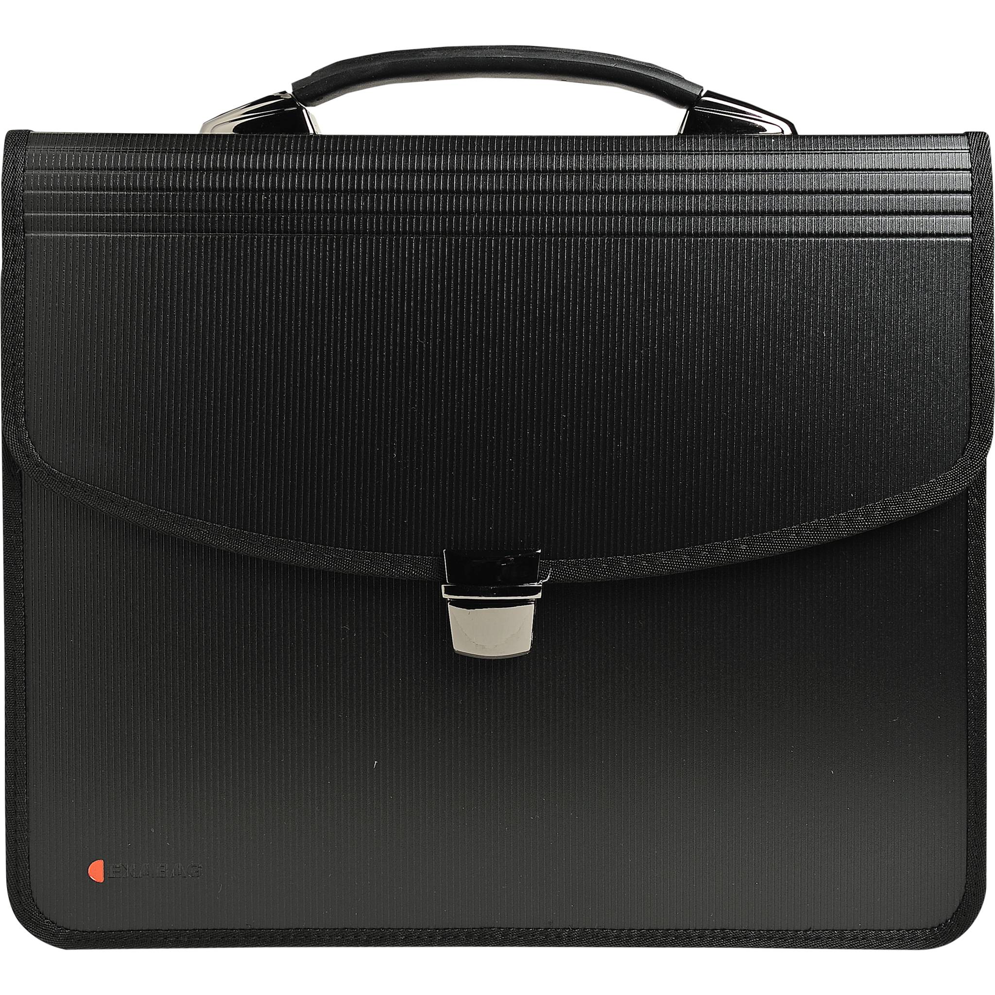 Exacompta 5x Aktentasche PP Griff 60mm Rücken 305x36x5cm A4 Schwarz 59144E