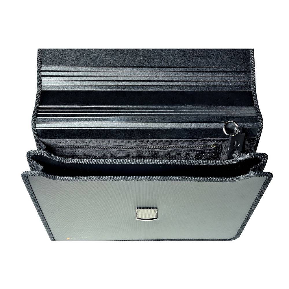 Exacompta 5x Aktentasche PP Griff 60mm Rücken 305x36x5cm A4 Schwarz 59144E