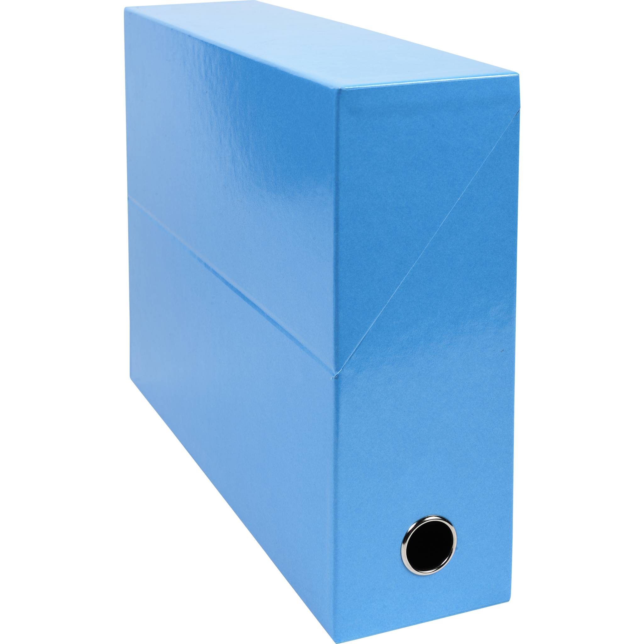 Exacompta 5x Transferbox Karton, Rücken 90mm, 25,5x34x9 cm A4, Hellblau, 89927E