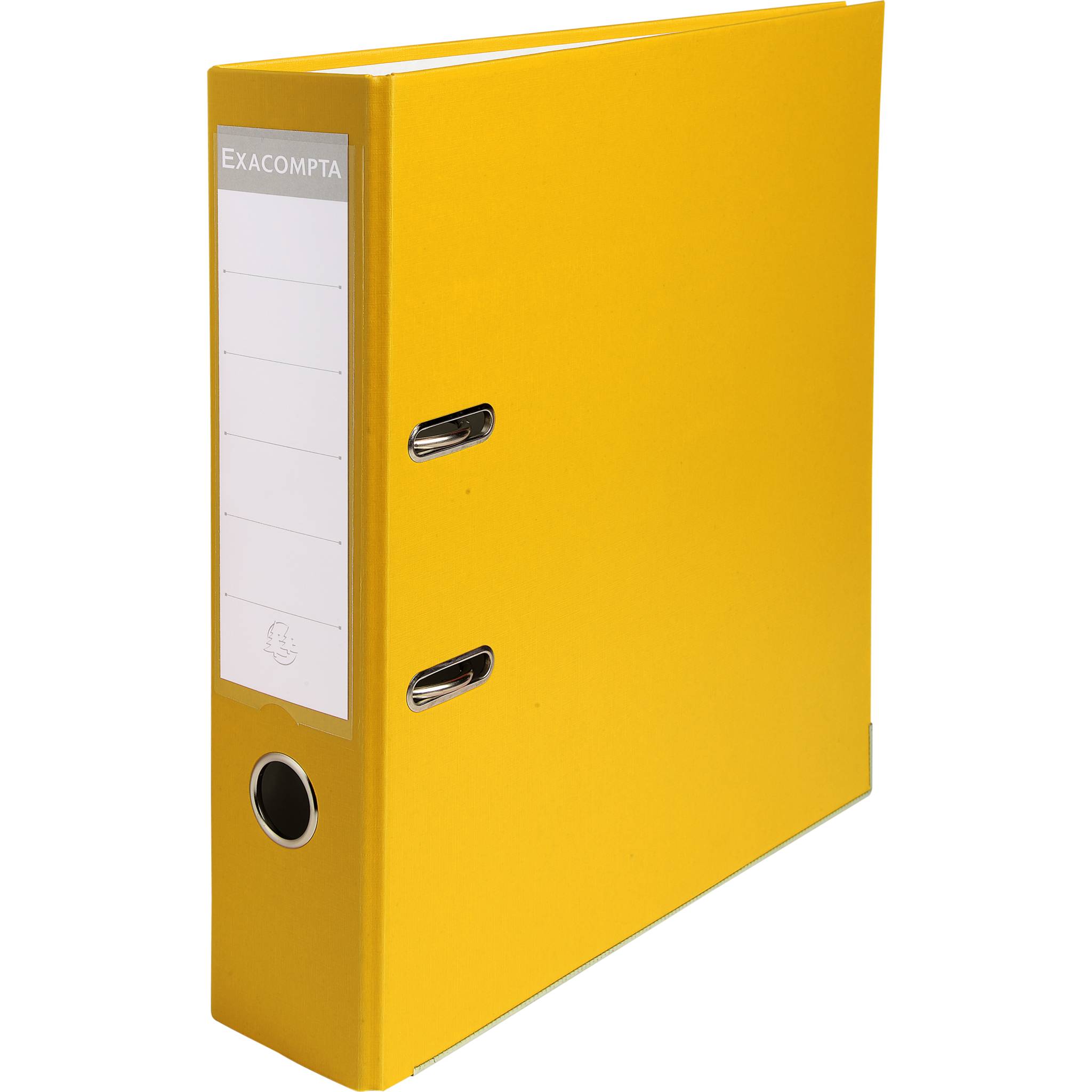 Exacompta 20x Ordner PP + 2 Ringen, Rücken 75mm, 318x284 mm A4, Gelb, 918404B
