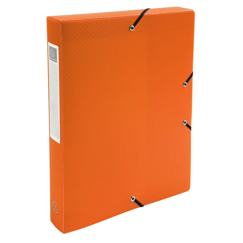 Exacompta 8x Archivbox PP 700µ blickdicht, Rücken 40mm, A4, sortiert, 5970E