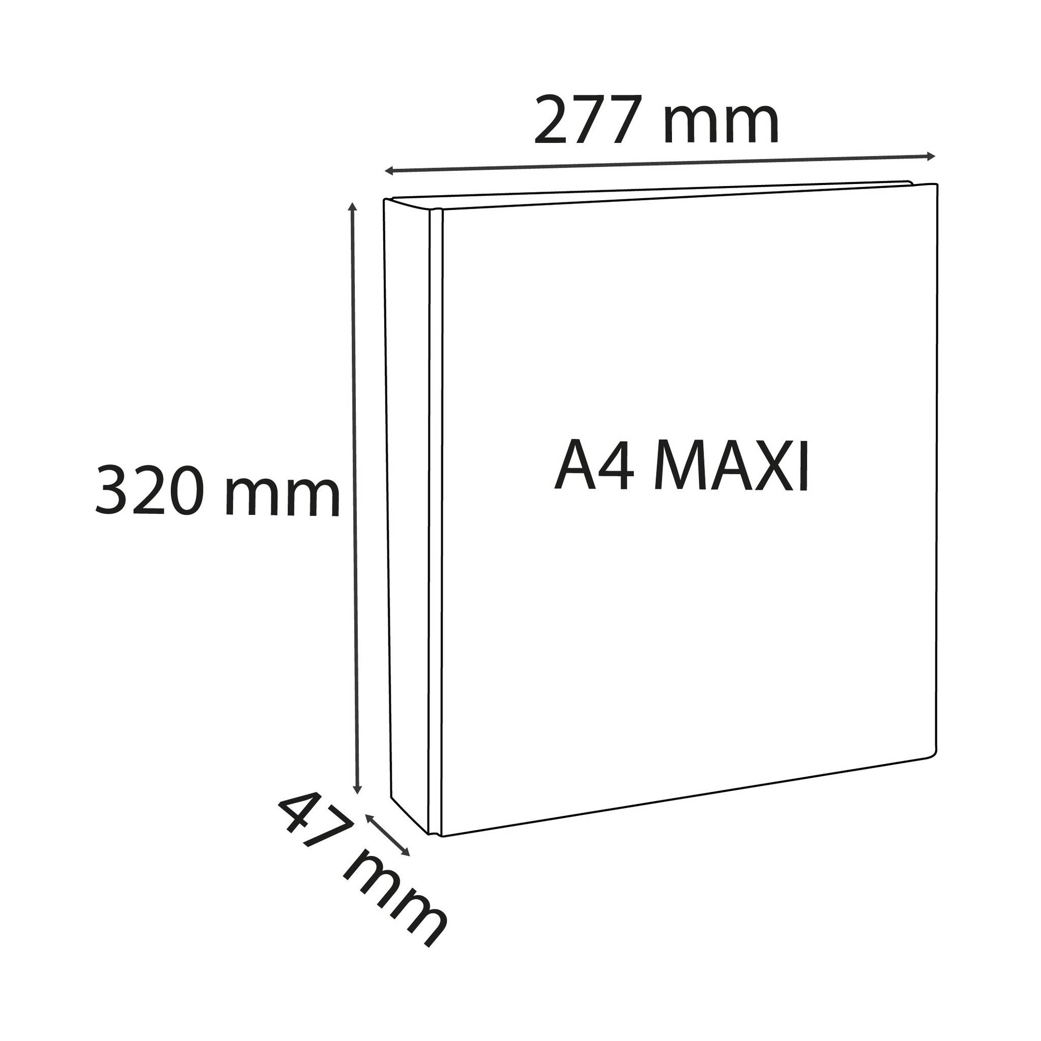 Exacompta 10x Ringbuch PP 19mm 2Ring 30mm D Rücken 47mm A4 Maxi Weiß 51922E