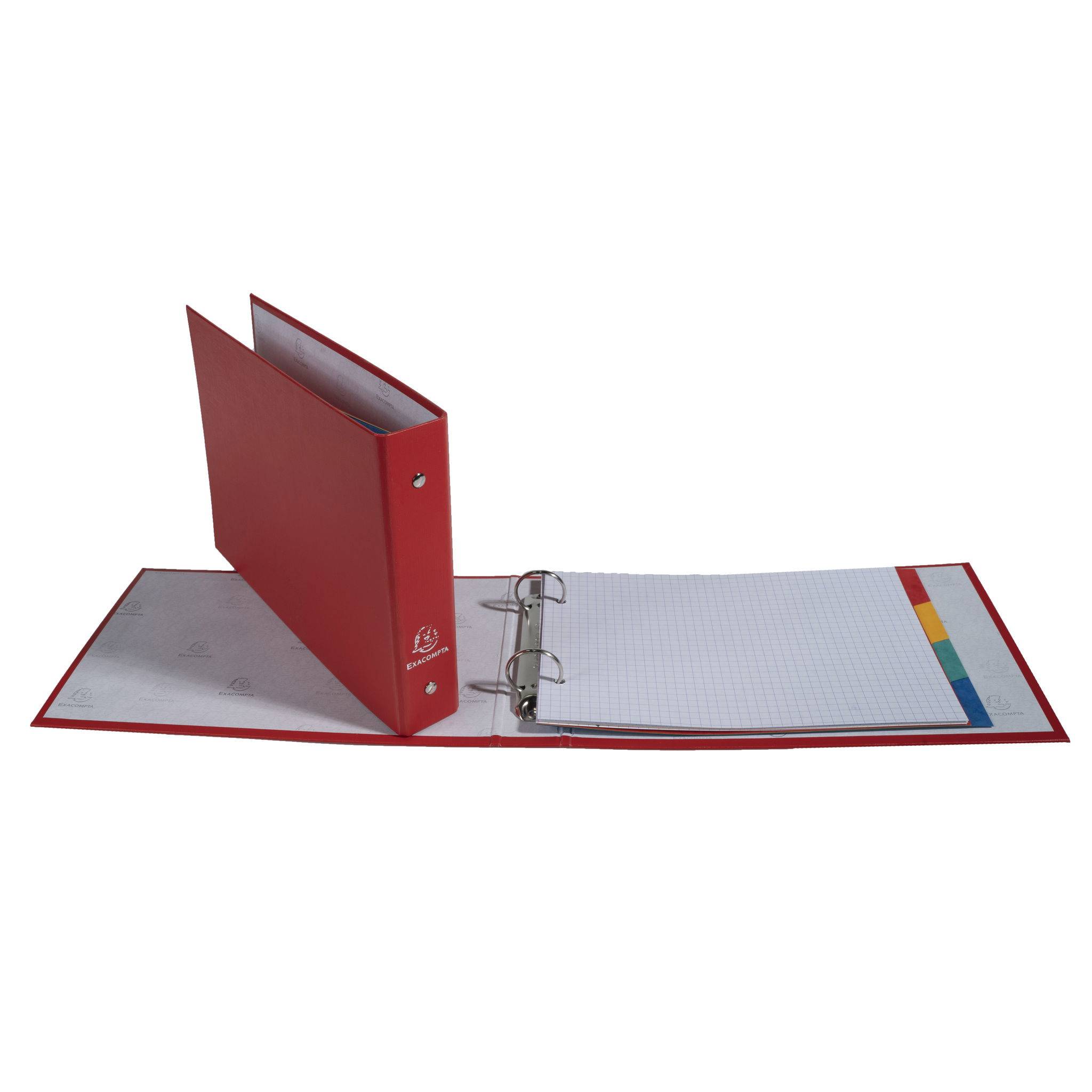 Exacompta 10x Ringbuch PP 18mm 2Ring 25mm Rücken 40mm 165x24cm sortiert 51059E