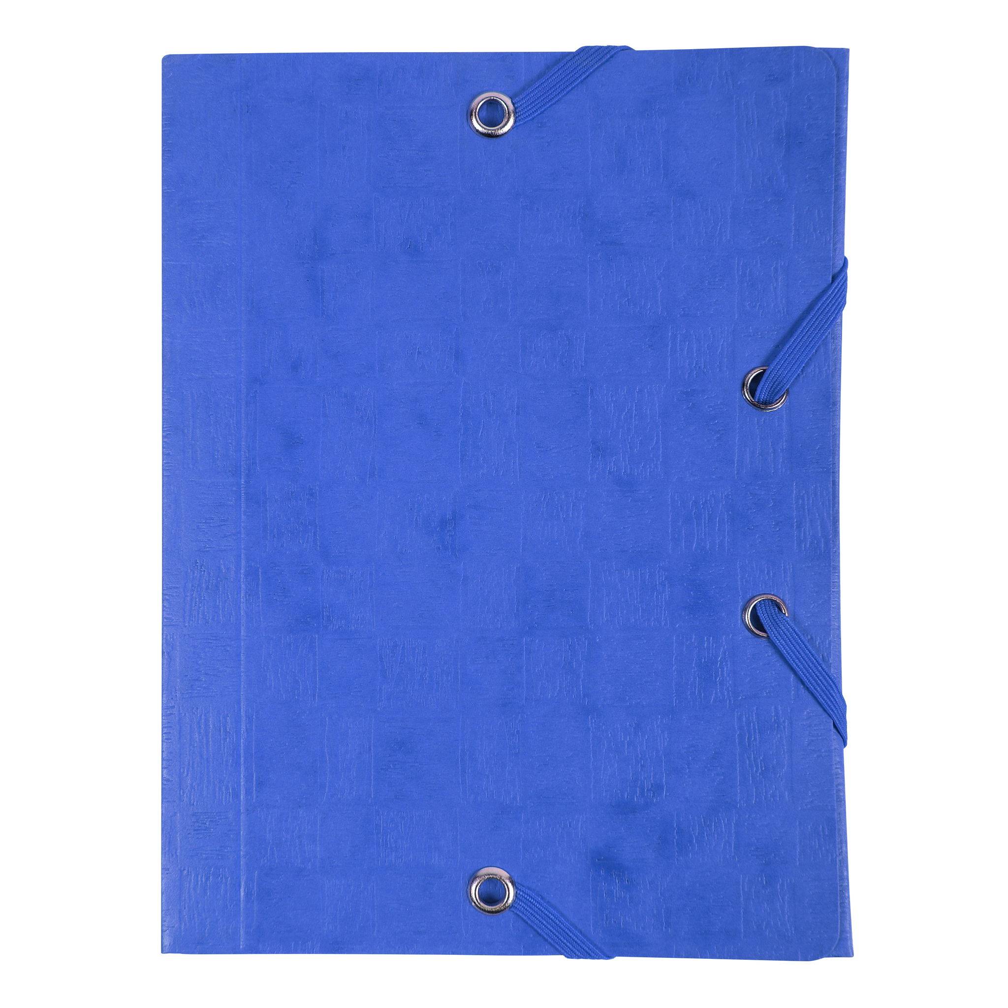 Exacompta 25x Sammelmappe +Gummizug 3 Klappen Karton 12x16cm sortiert 50750E