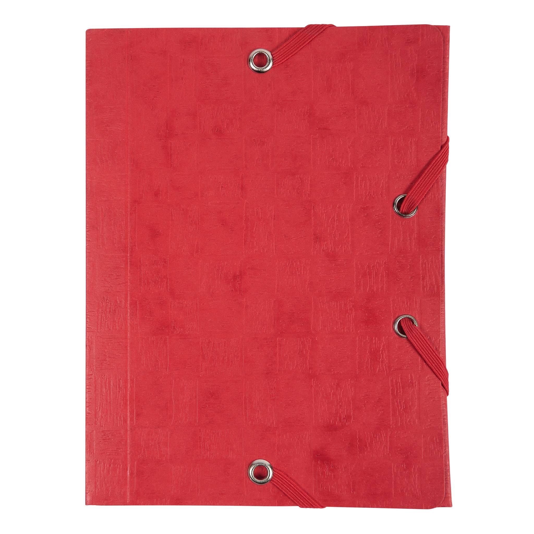 Exacompta 25x Sammelmappe +Gummizug 3 Klappen Karton 12x16cm sortiert 50750E