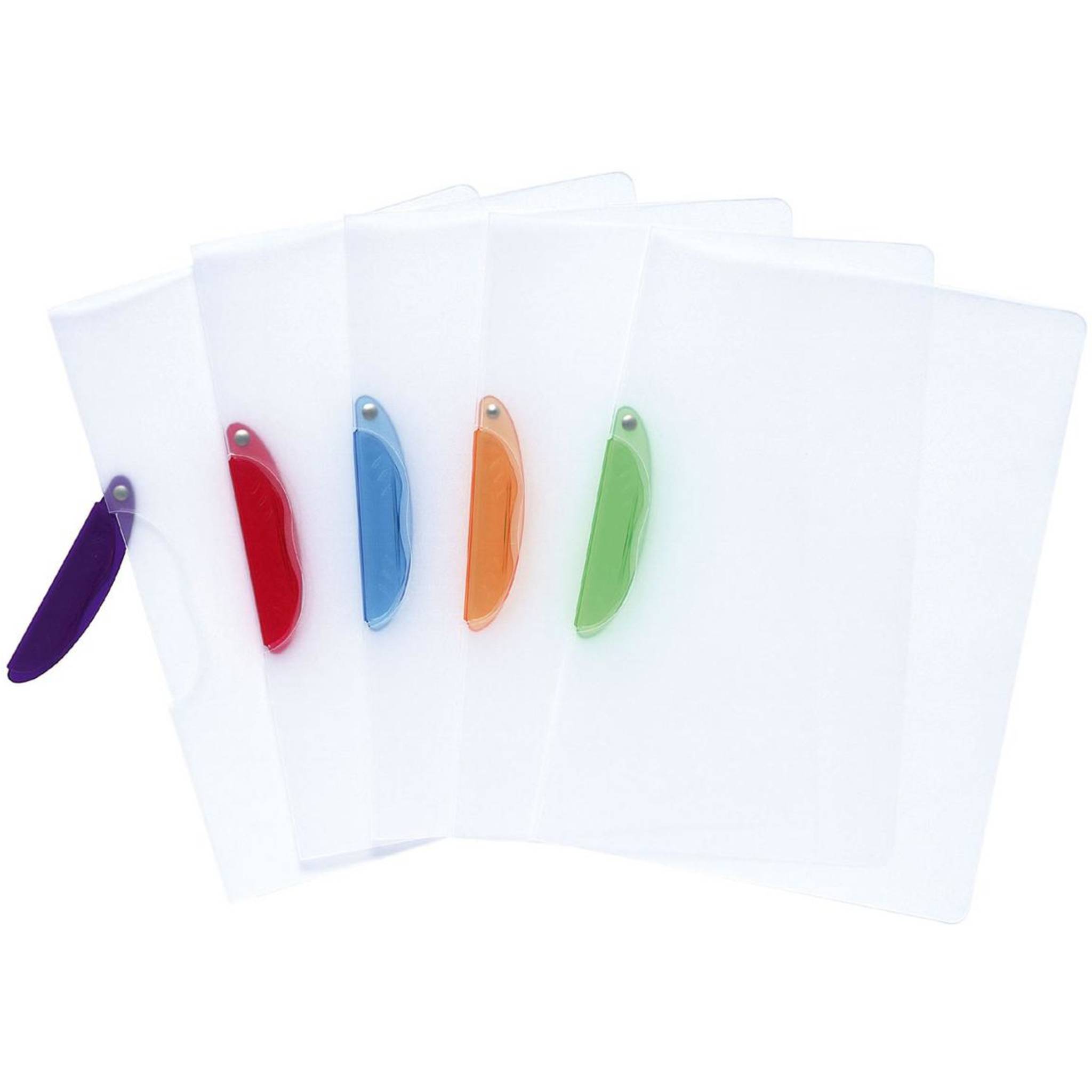 Exacompta 25x Klemmmappe PP, mit Clip- Design, für Format A4, sortiert, 47600E