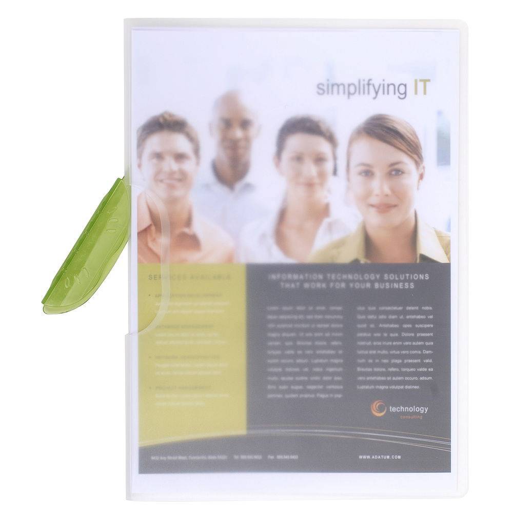 Exacompta 25x Klemmmappe PP, mit Clip- Design, für Format A4, sortiert, 47600E