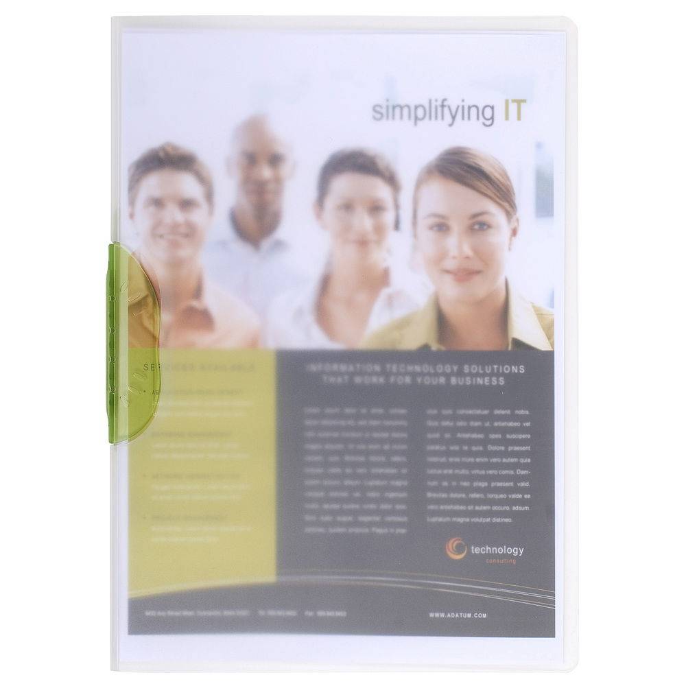 Exacompta 25x Klemmmappe PP, mit Clip- Design, für Format A4, sortiert, 47600E