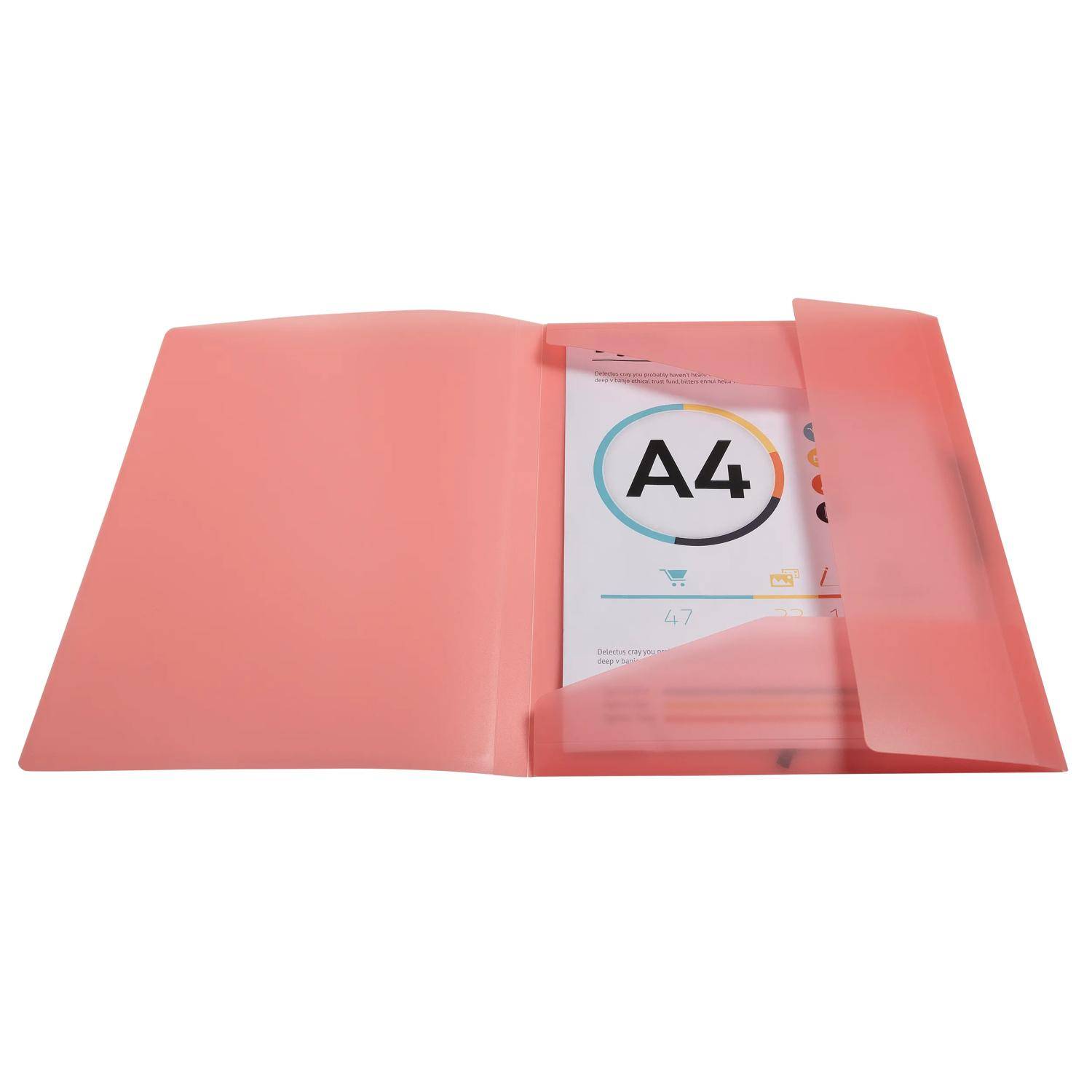 Exacompta 25x Sammelmappe A4 + Gummizug 3 Klappen PP sortiert 55279E