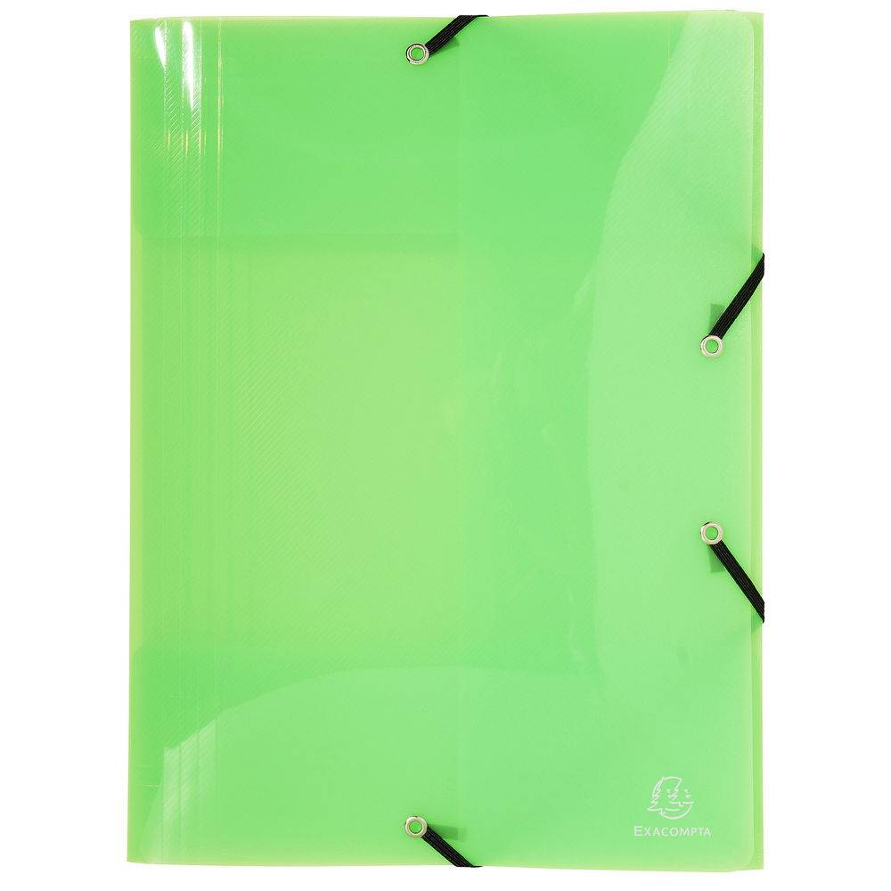 Exacompta 10x Sammelmappe +3 Klappen Gummizug PP 500µ A3 sortiert 59700E