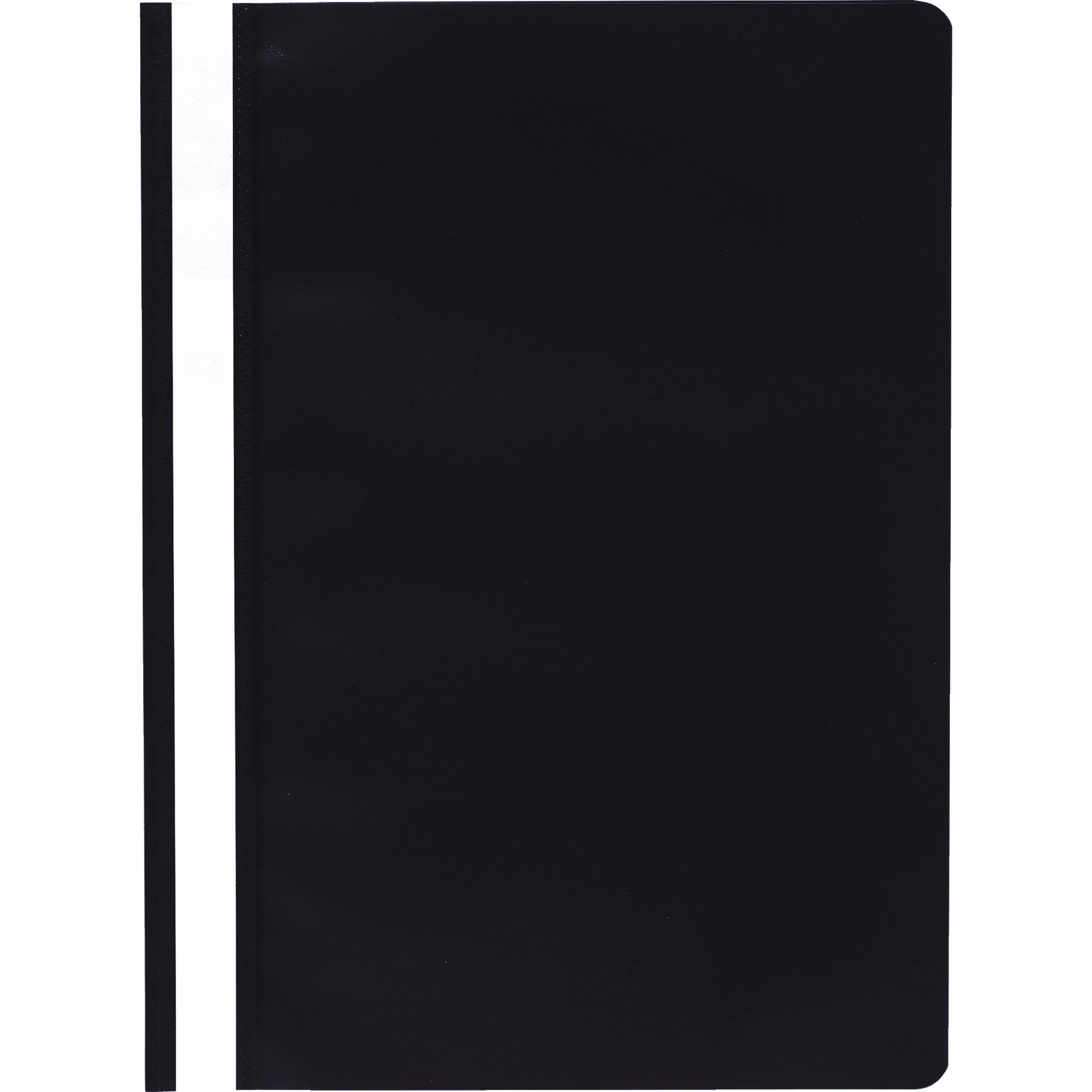 Exacompta 25x Schnellhefter A4 aus PP - Schwarz - 449201B