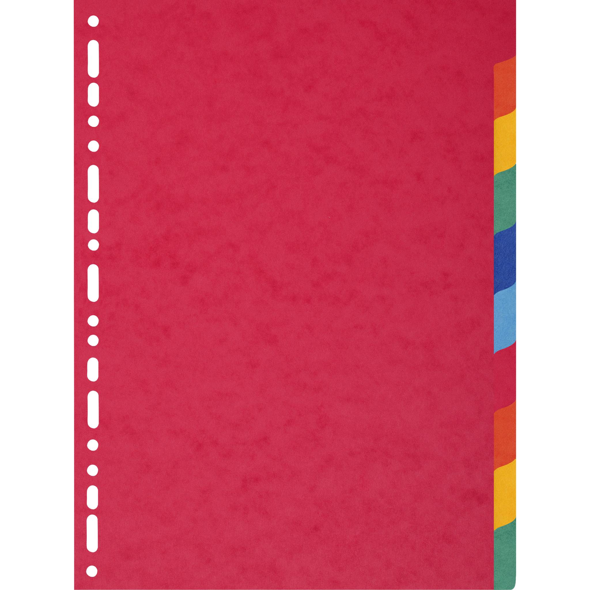 Exacompta 10x Register A4, Colorspan-Karton 225g, 10 Taben - 1410E