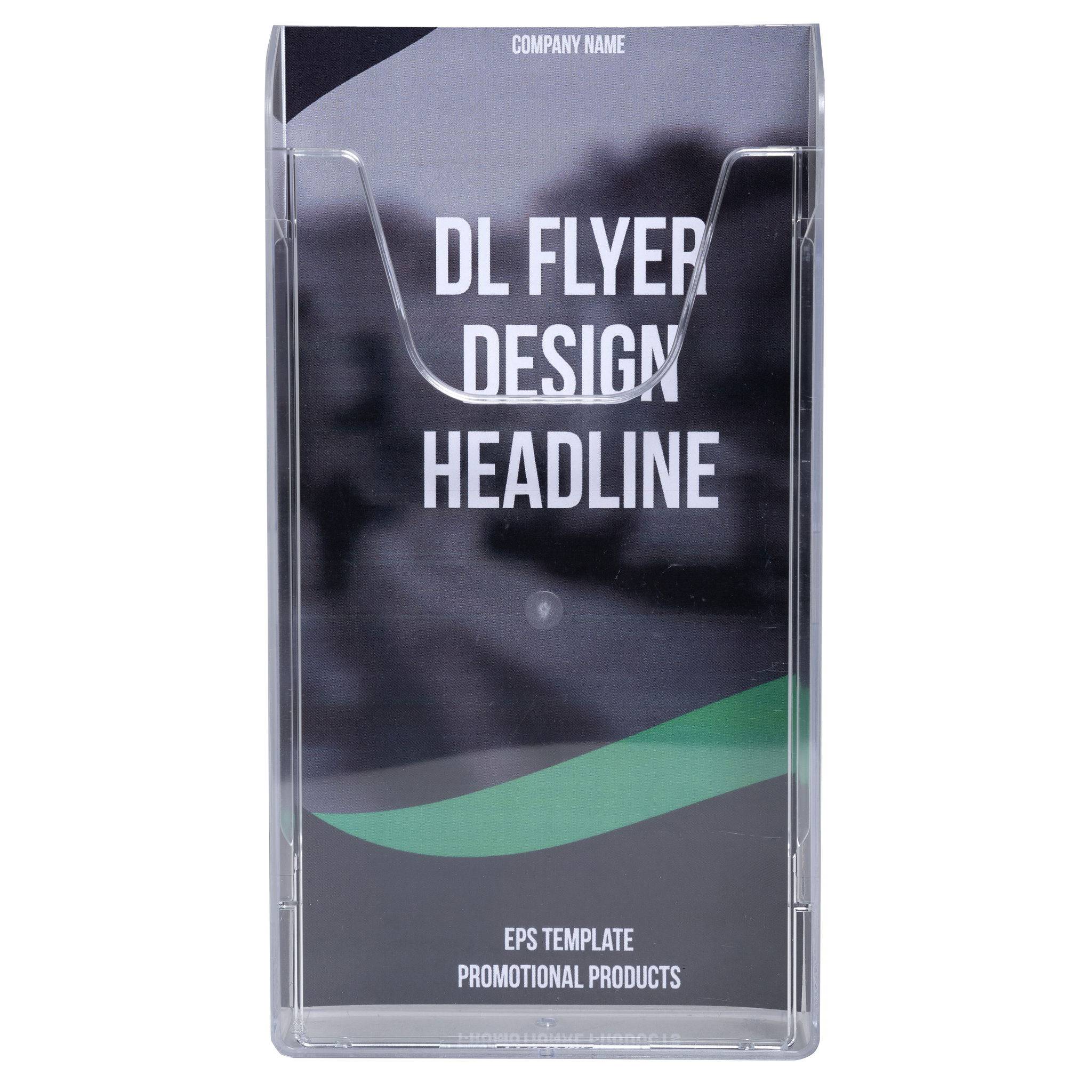 Exacompta 12x Wandprospekthalter A6 vertikal, Exacryl - Kristall - 62258D