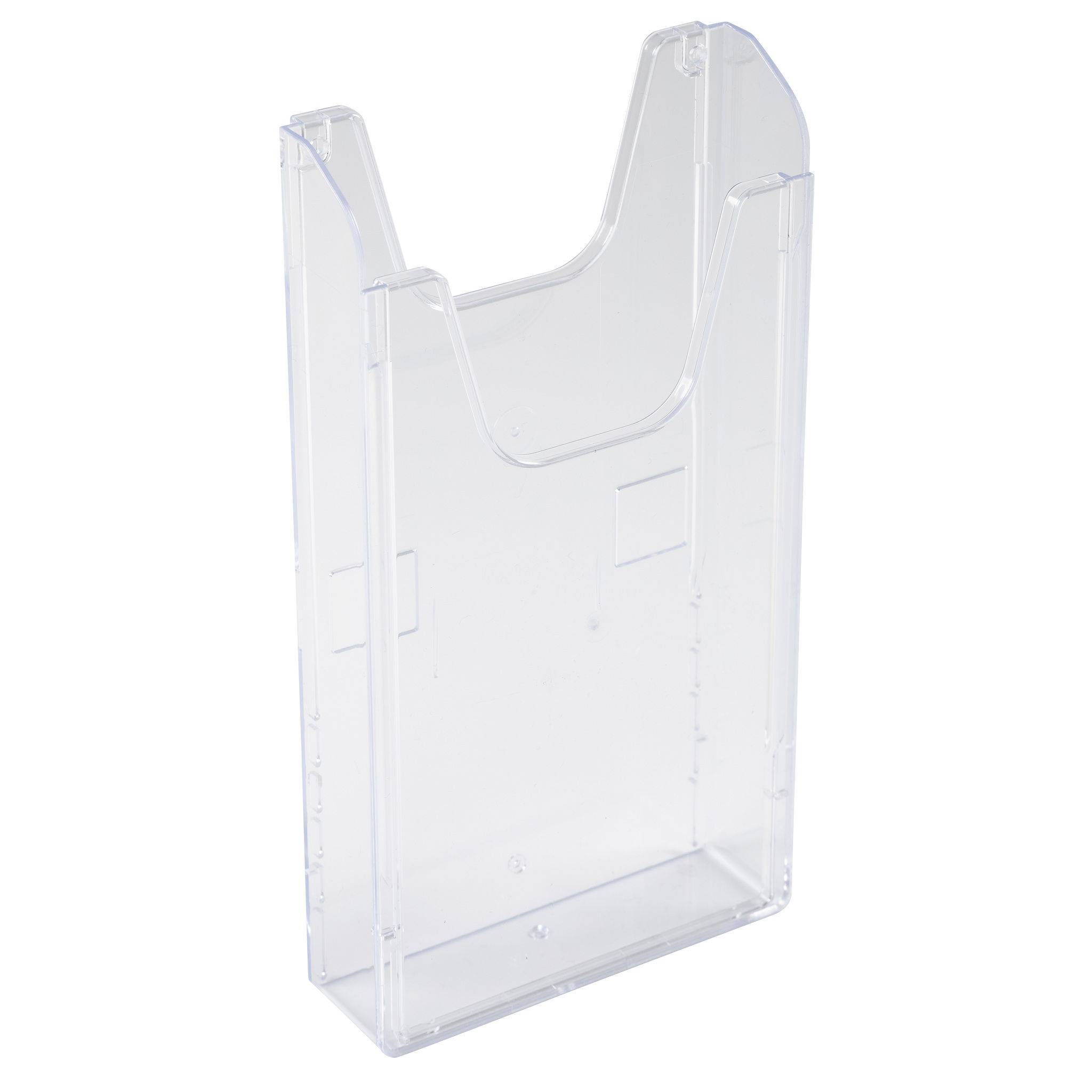 Exacompta 12x Wandprospekthalter A6 vertikal, Exacryl - Kristall - 62258D