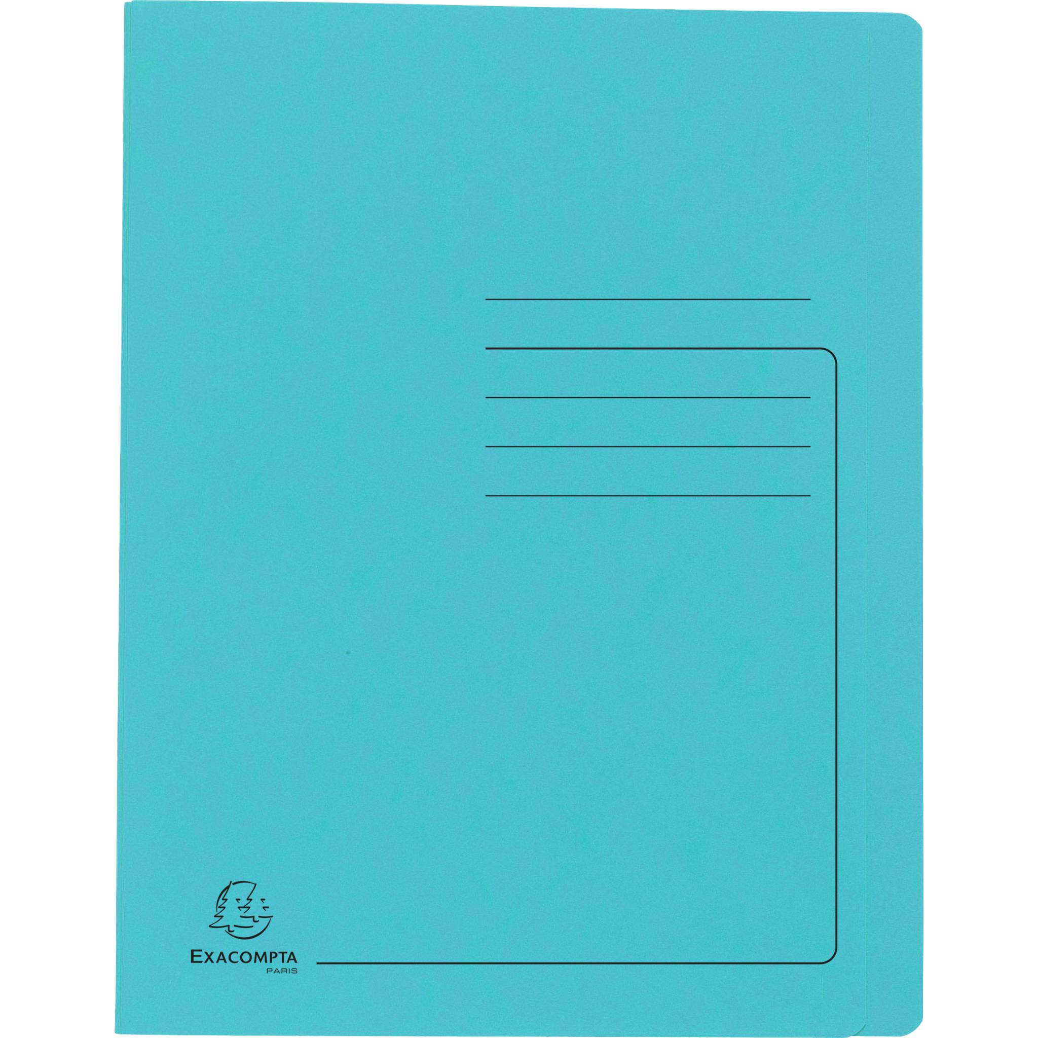 Exacompta 25x Schnellhefter aus Colorspan 355g/m2, A4 - Türkis - 39986E