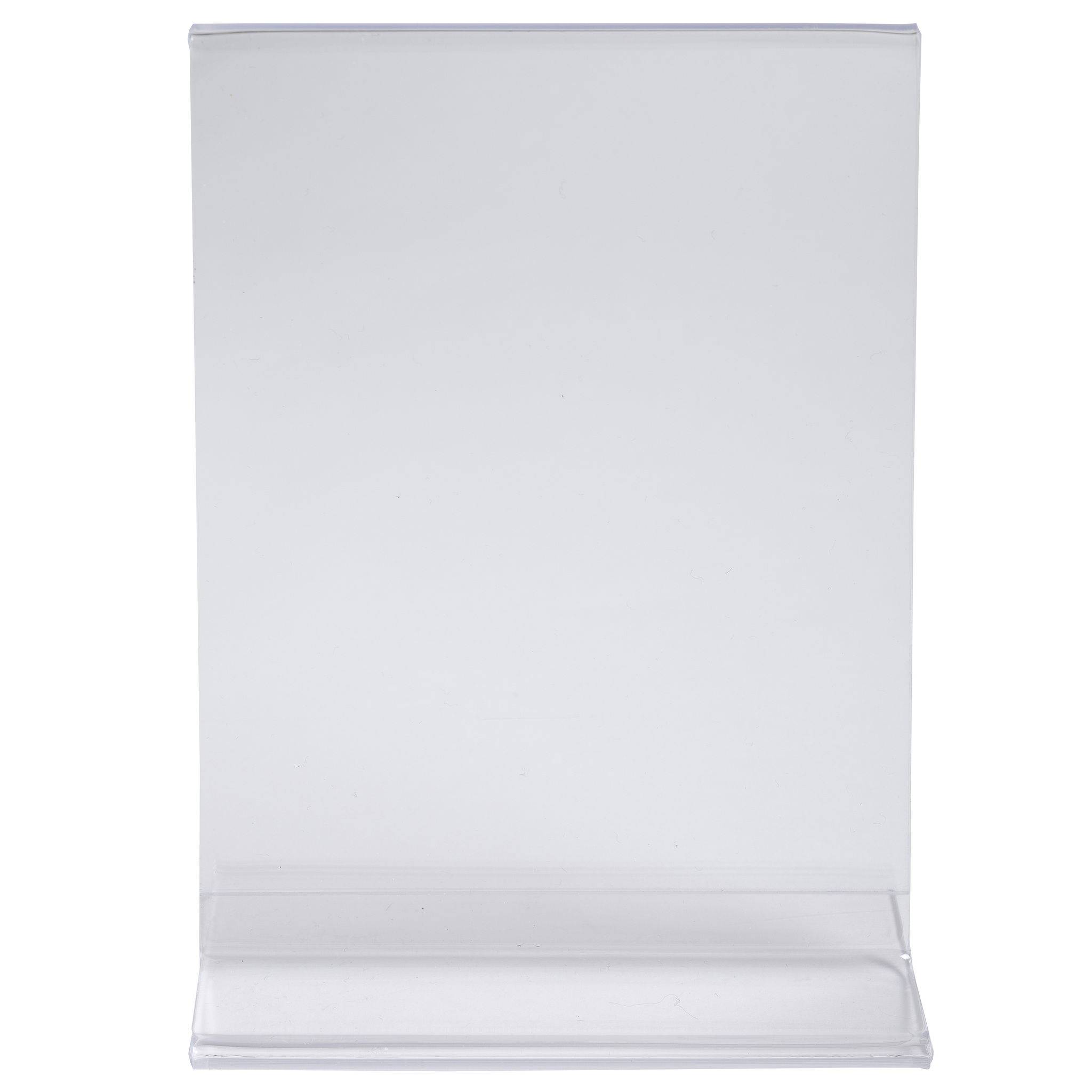 Exacompta 30x gerader Tischaufsteller A5, Hochformat, Exacryl, Kristall, 85158D
