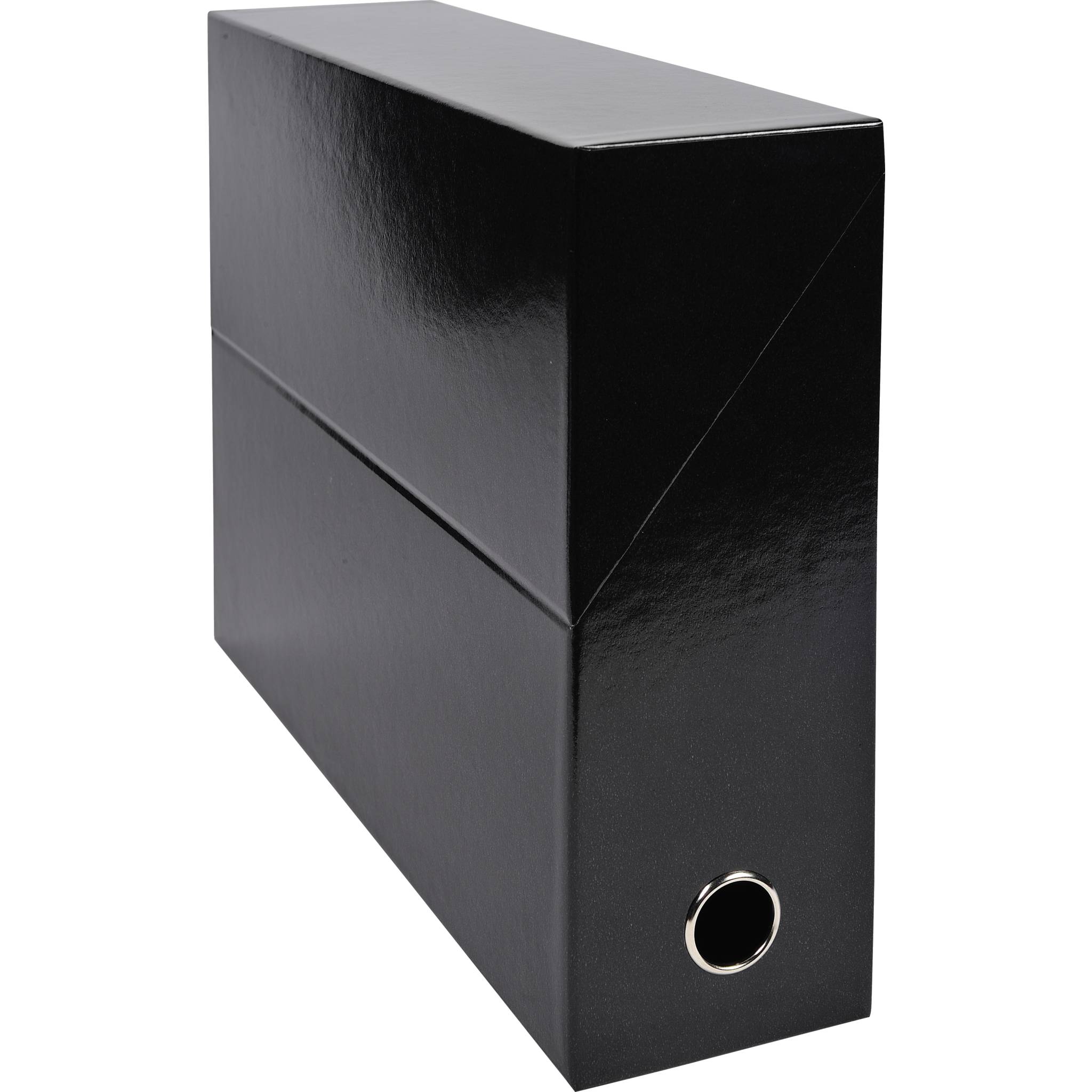 Exacompta 5x Transferbox Karton, Rücken 90mm, 25,5x34x9 cm A4, , Schwarz, 89921E