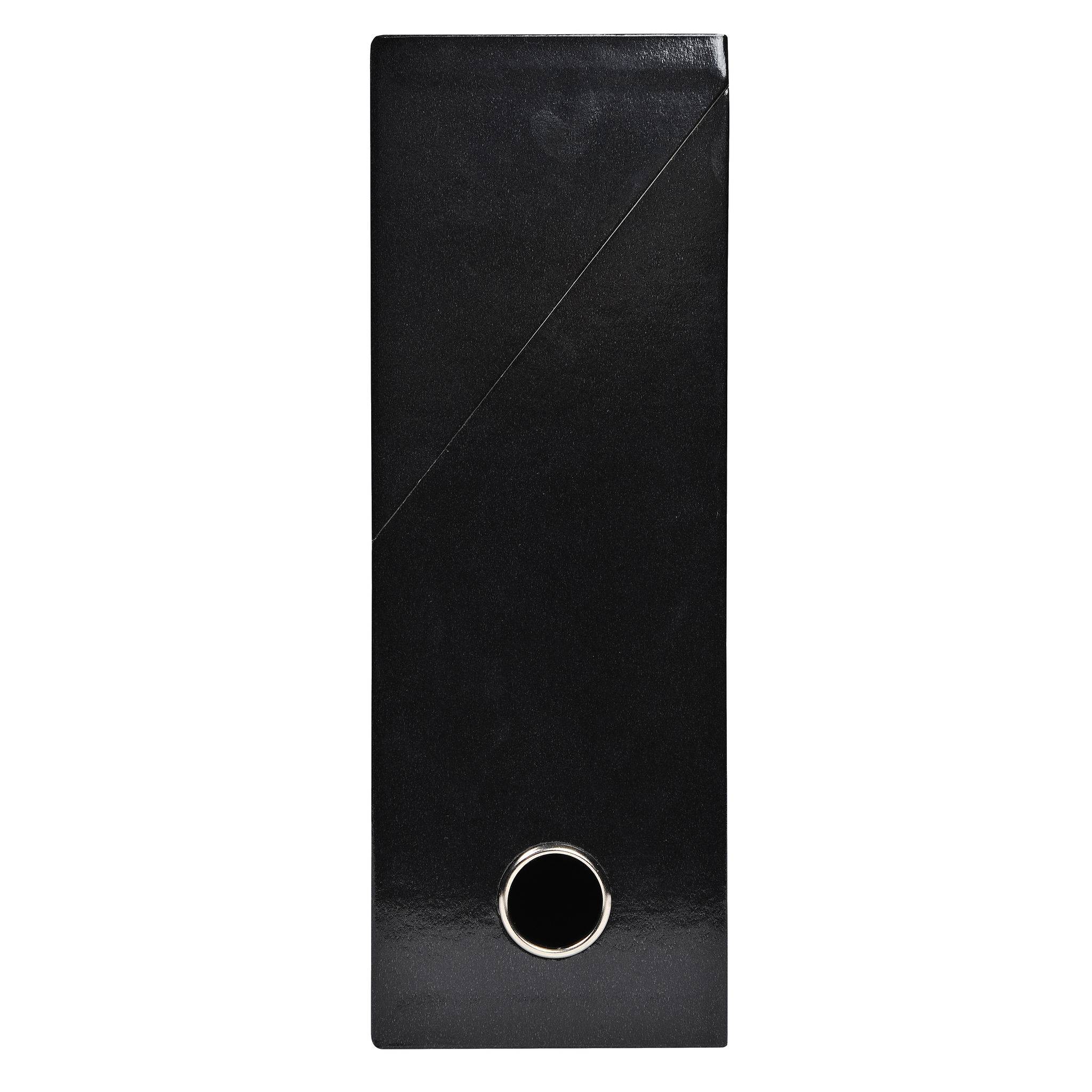 Exacompta 5x Transferbox Karton, Rücken 90mm, 25,5x34x9 cm A4, , Schwarz, 89921E