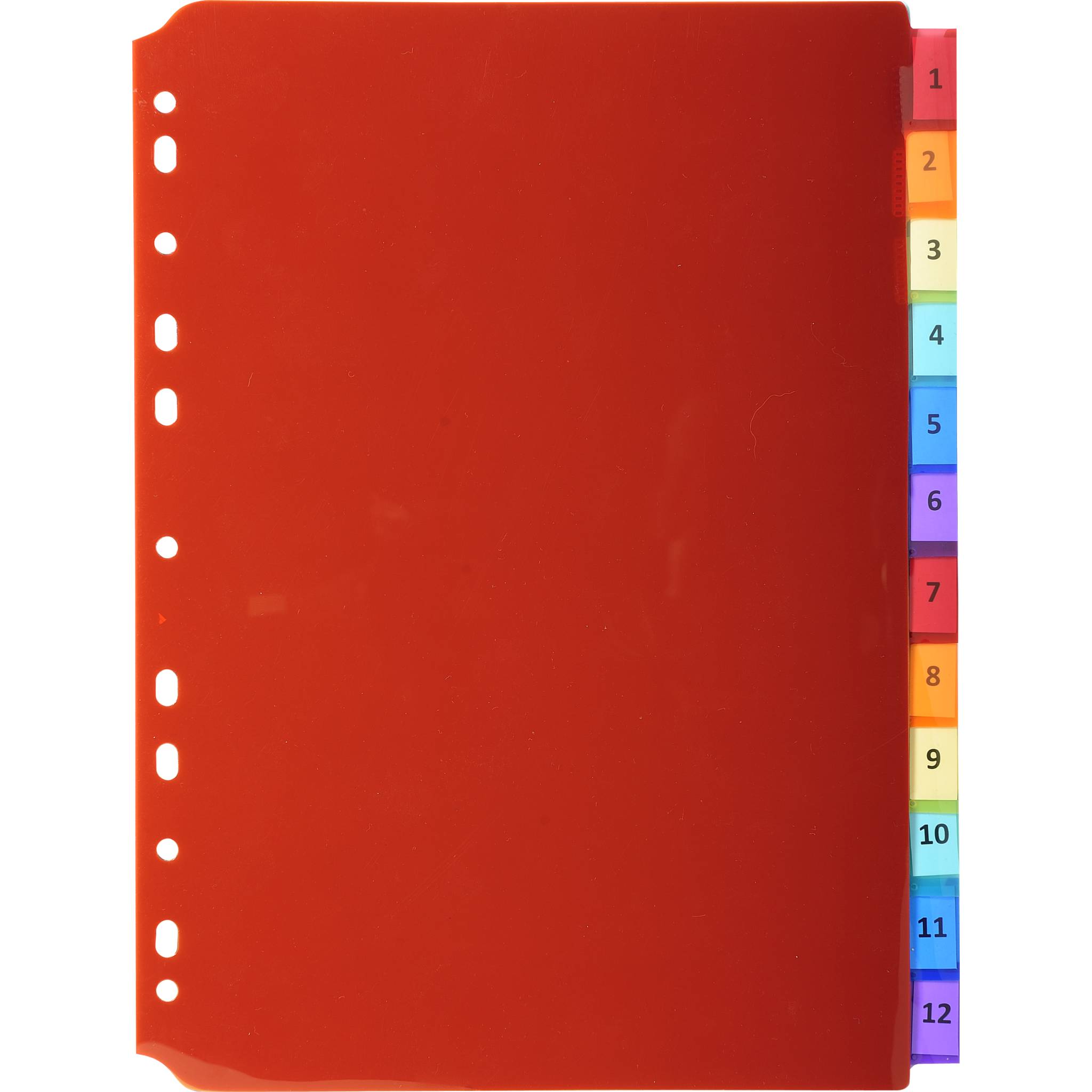 Exacompta 10x Register PP transluzent 200µ, 12-teilig, für DIN A4 - 3912E