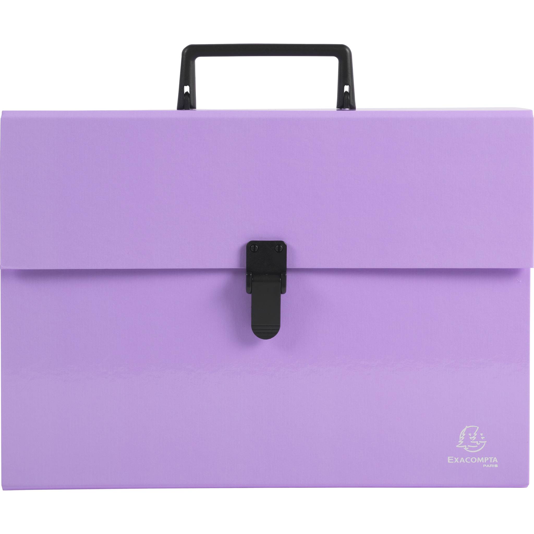 Exacompta 4x Fächermappe mit Griff, 18 Fächer, Aquarel - Malve - 56765E