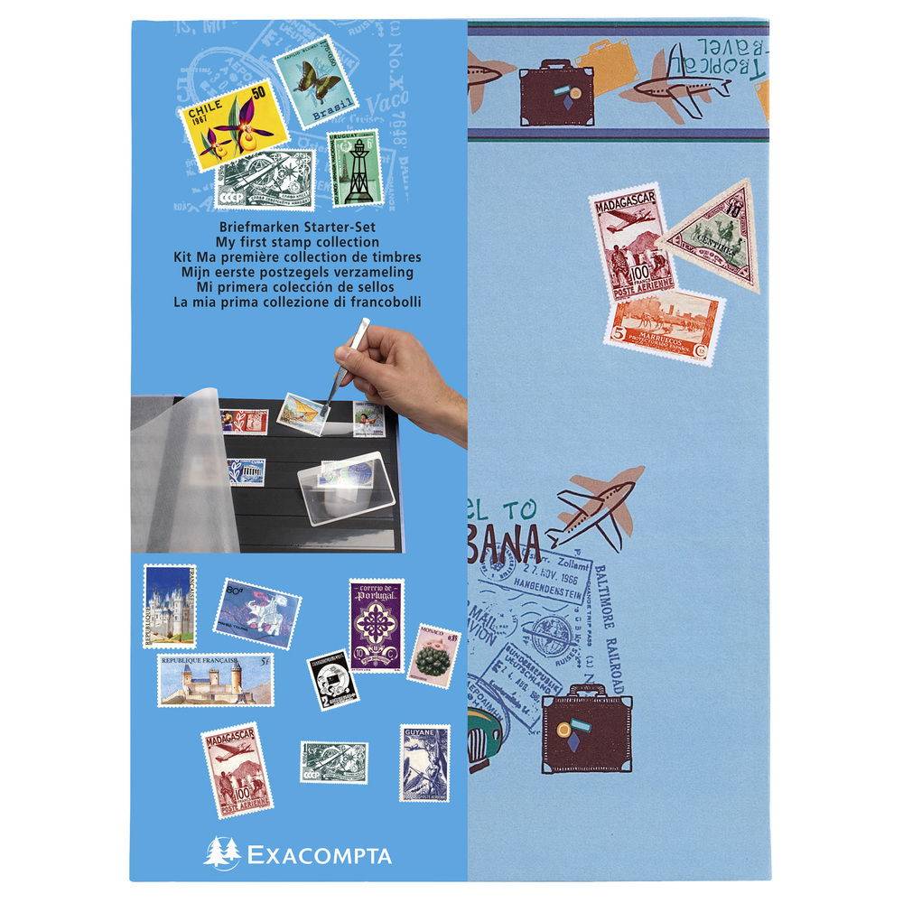 Exacompta 4x Briefmarkenkit Kollektion: Air Mail 225x30cm" Sortiert25901E