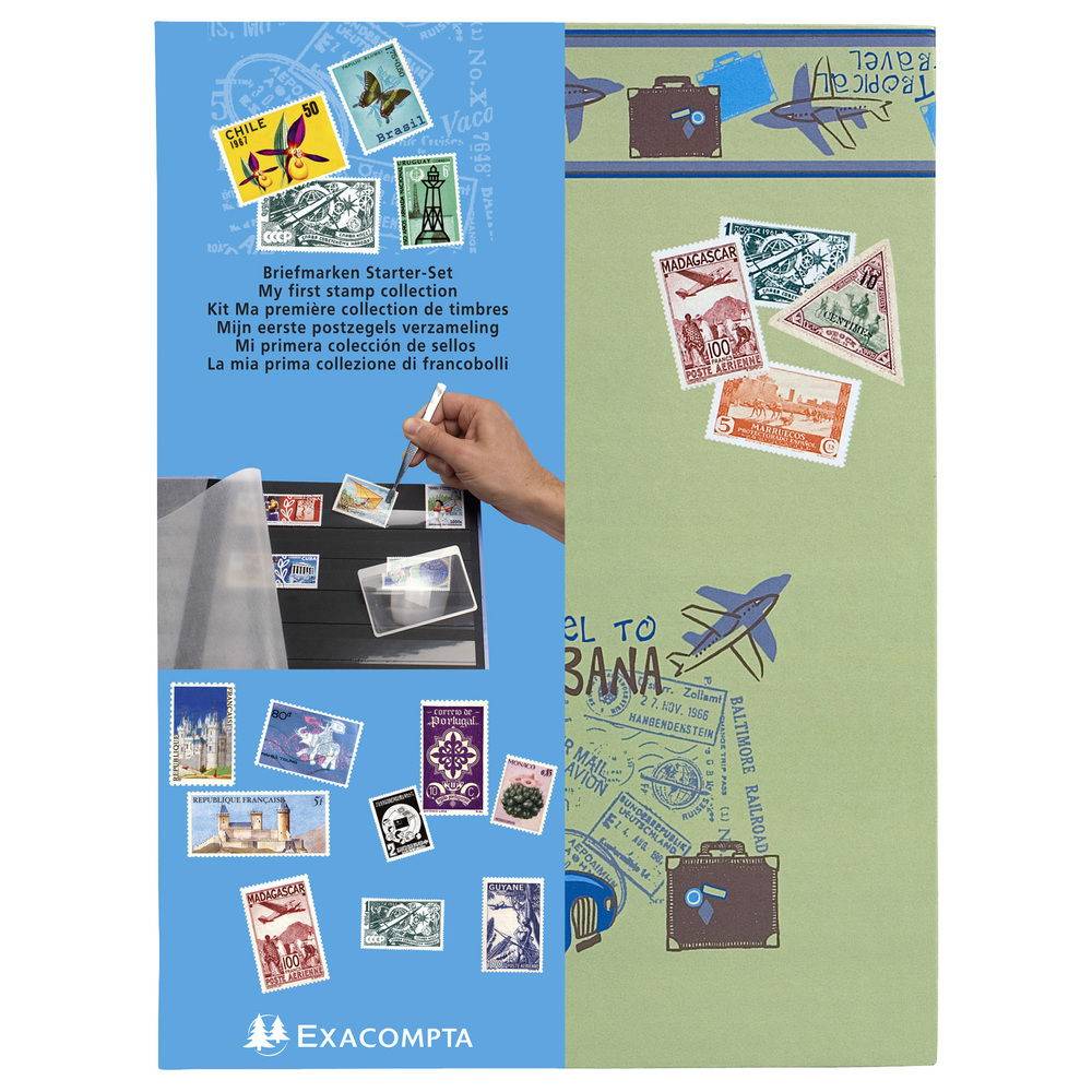 Exacompta 4x Briefmarkenkit Kollektion: Air Mail 225x30cm" Sortiert25901E