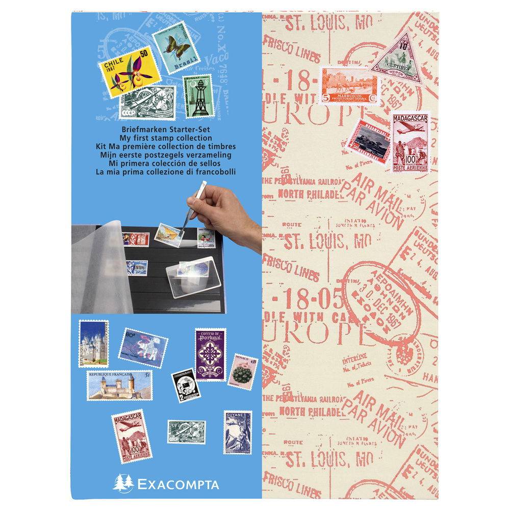 Exacompta 4x Briefmarkenkit Kollektion: Air Mail 225x30cm" Sortiert25901E