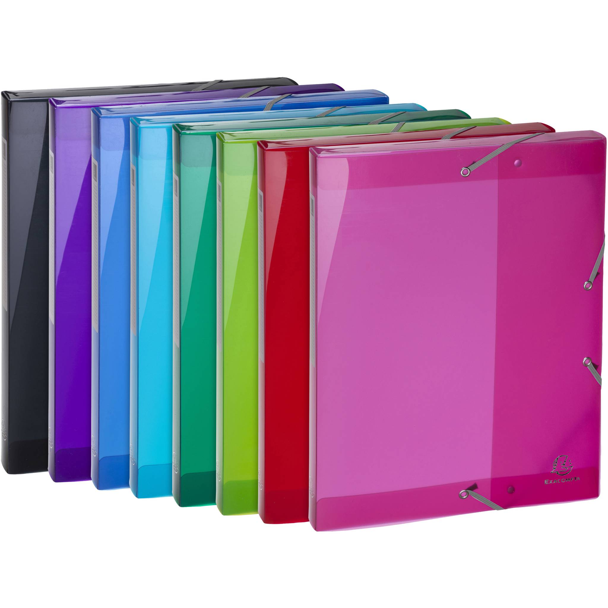 Exacompta 8x Archivbox PP, Rückenbreite 25mm, A4, Iderama PP, sortiert, 59670E