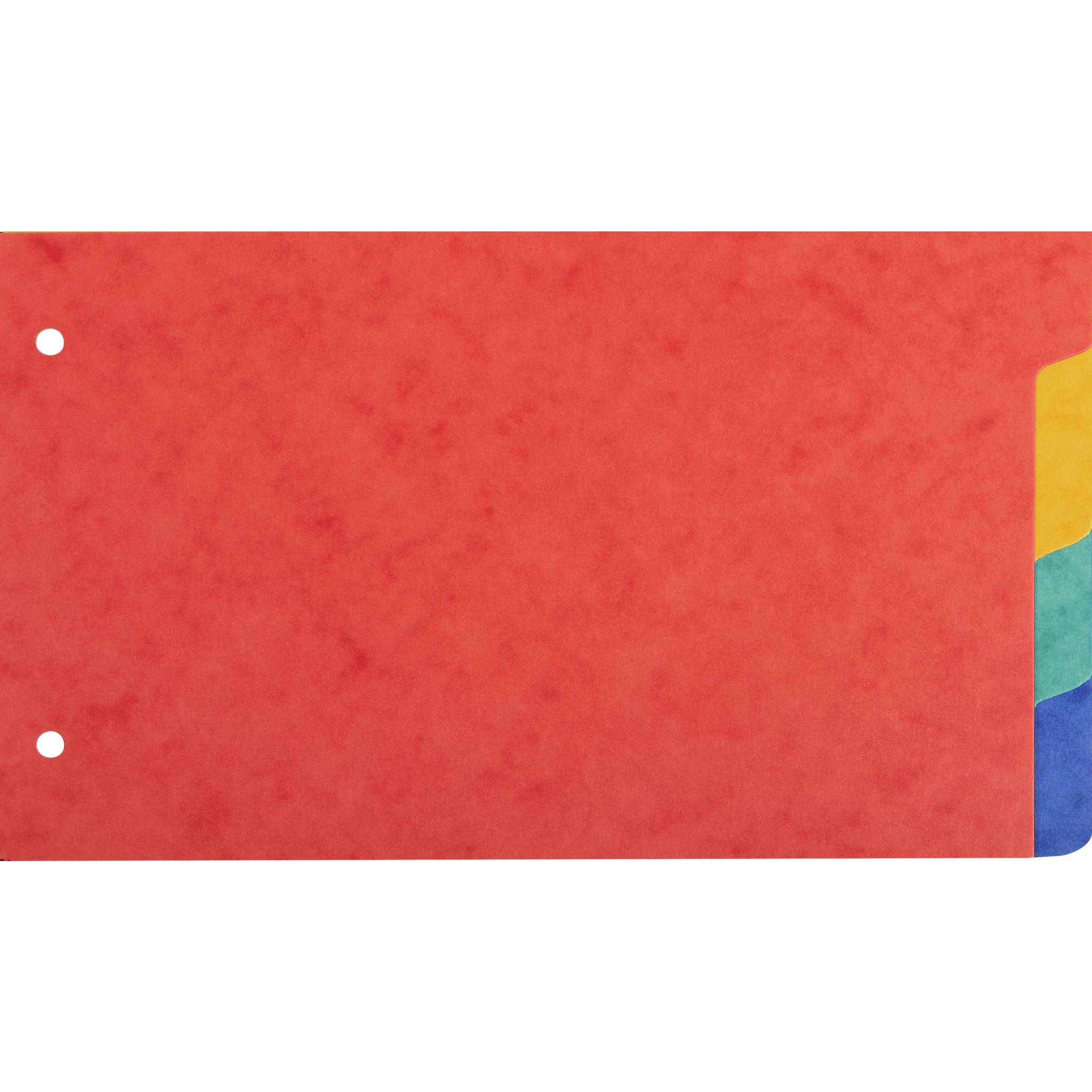 Exacompta 10x Register 125x200mm Karton 225g 4 Taben 2-fach gelocht 704E